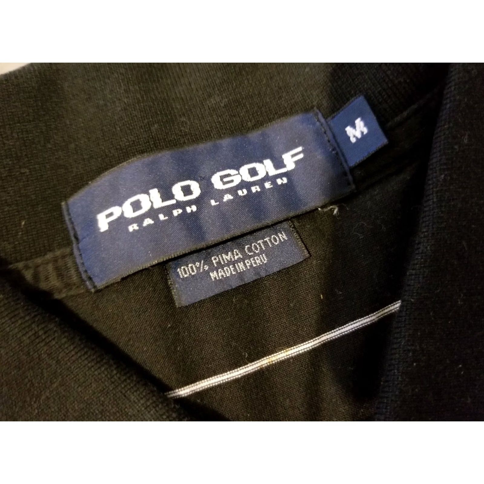 Polo Ralph Lauren Mens Polo Ralph Lauren Golf Shirt Medium Black Cotton Size US M / EU 48-50 / 2 - 3 Thumbnail
