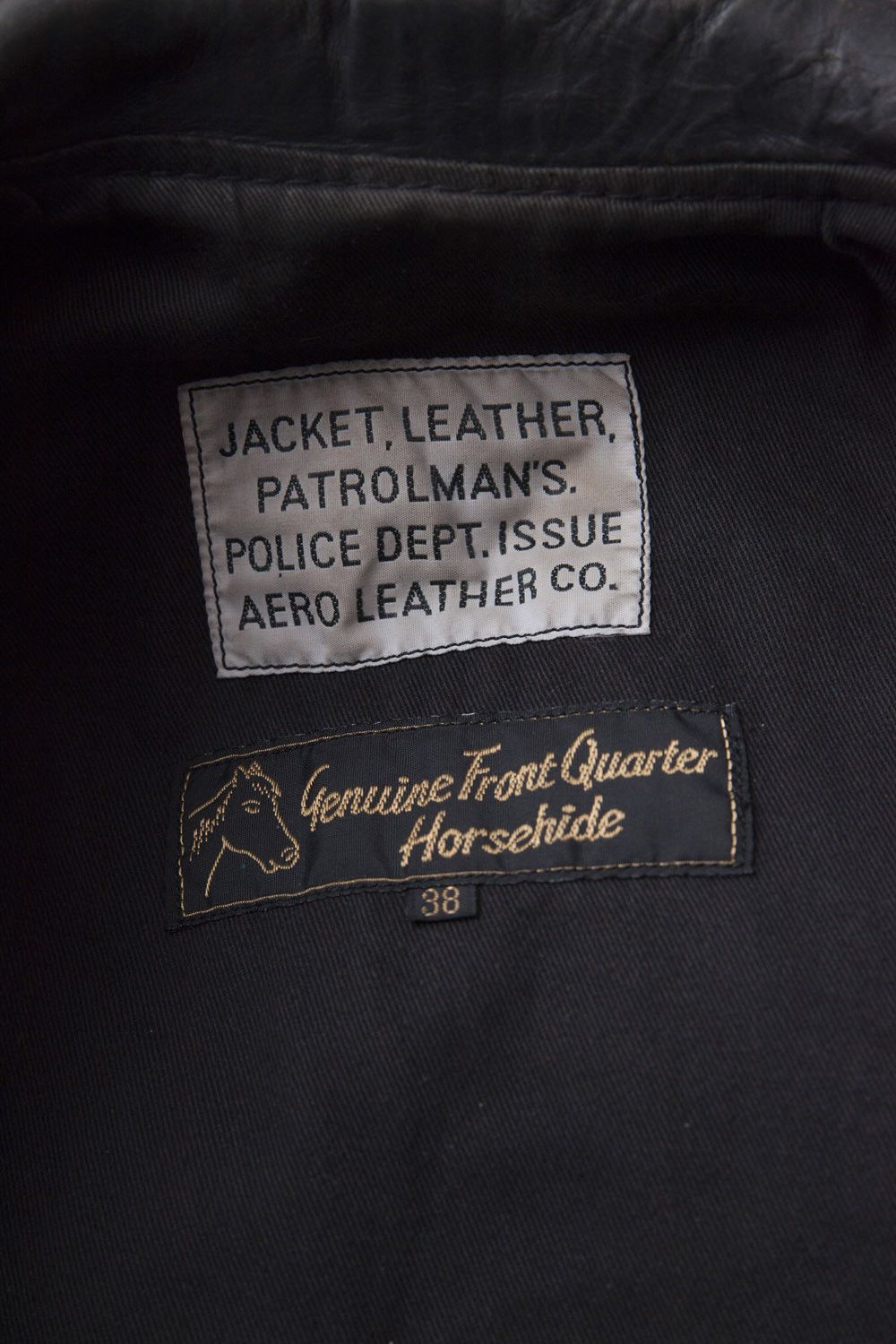 Aero Leathers C.H.I.P.S Police leather horsehide jacket xx Size US M / EU 48-50 / 2 - 11 Thumbnail