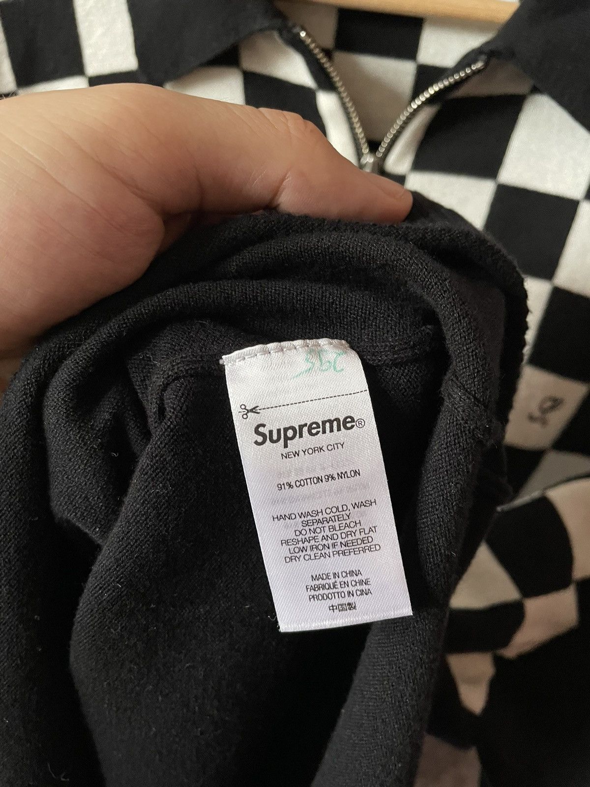 Supreme Supreme Checkered Zip Polo Size US XL / EU 56 / 4 - 10 Thumbnail