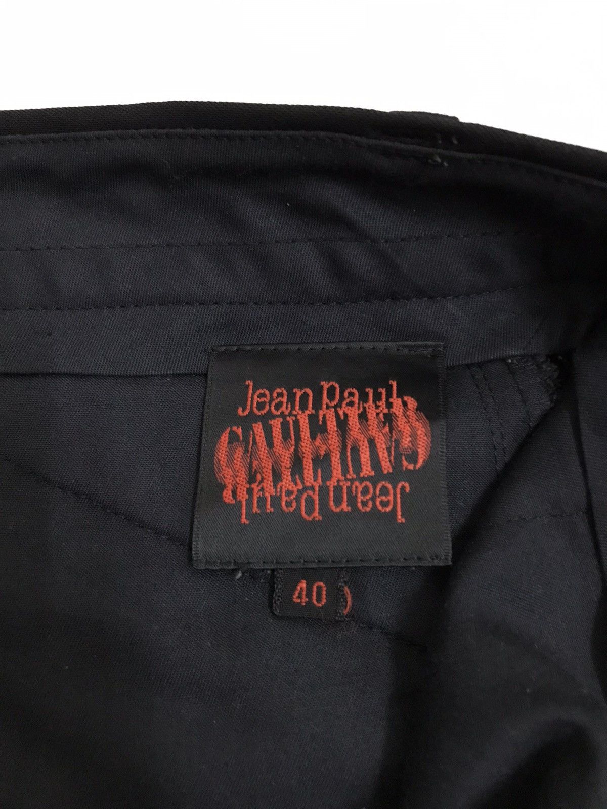 Jean Paul Gaultier Jean Paul Gaultier Black Wool Tailored dress Pants Size US 29 - 6 Thumbnail