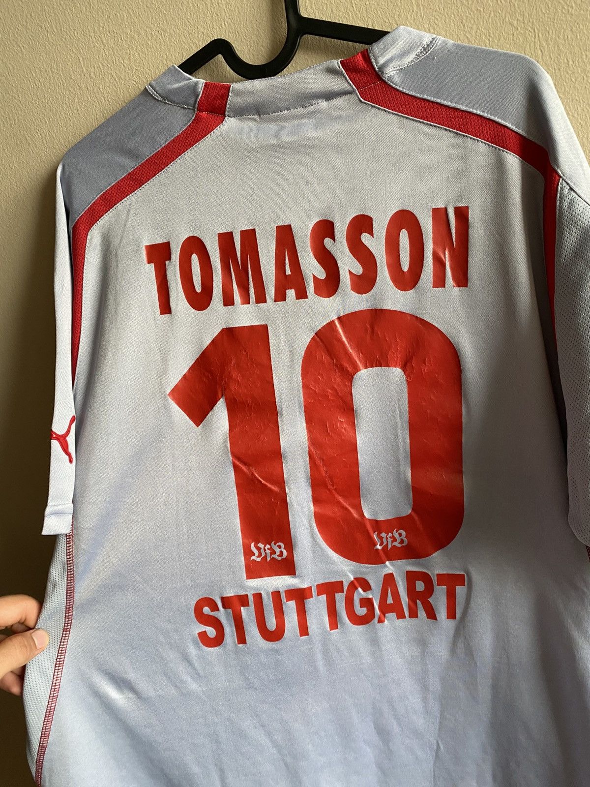 Puma Vintage Puma Stuttgart Tomasson 10 Soccer Jersey Size US XXL / EU 58 / 5 - 10 Thumbnail
