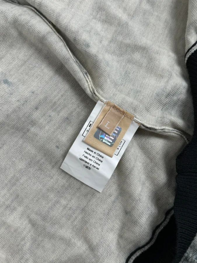 John Galliano 2010s John Galliano Wool White & Grey Newspapers Magazine Cardigan Size S / US 4 / IT 40 - 10 Thumbnail