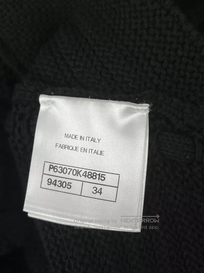 Chanel Chanel Black one-shoulder knitted sweater Size XXS / US 00 / IT 34 - 6 Thumbnail