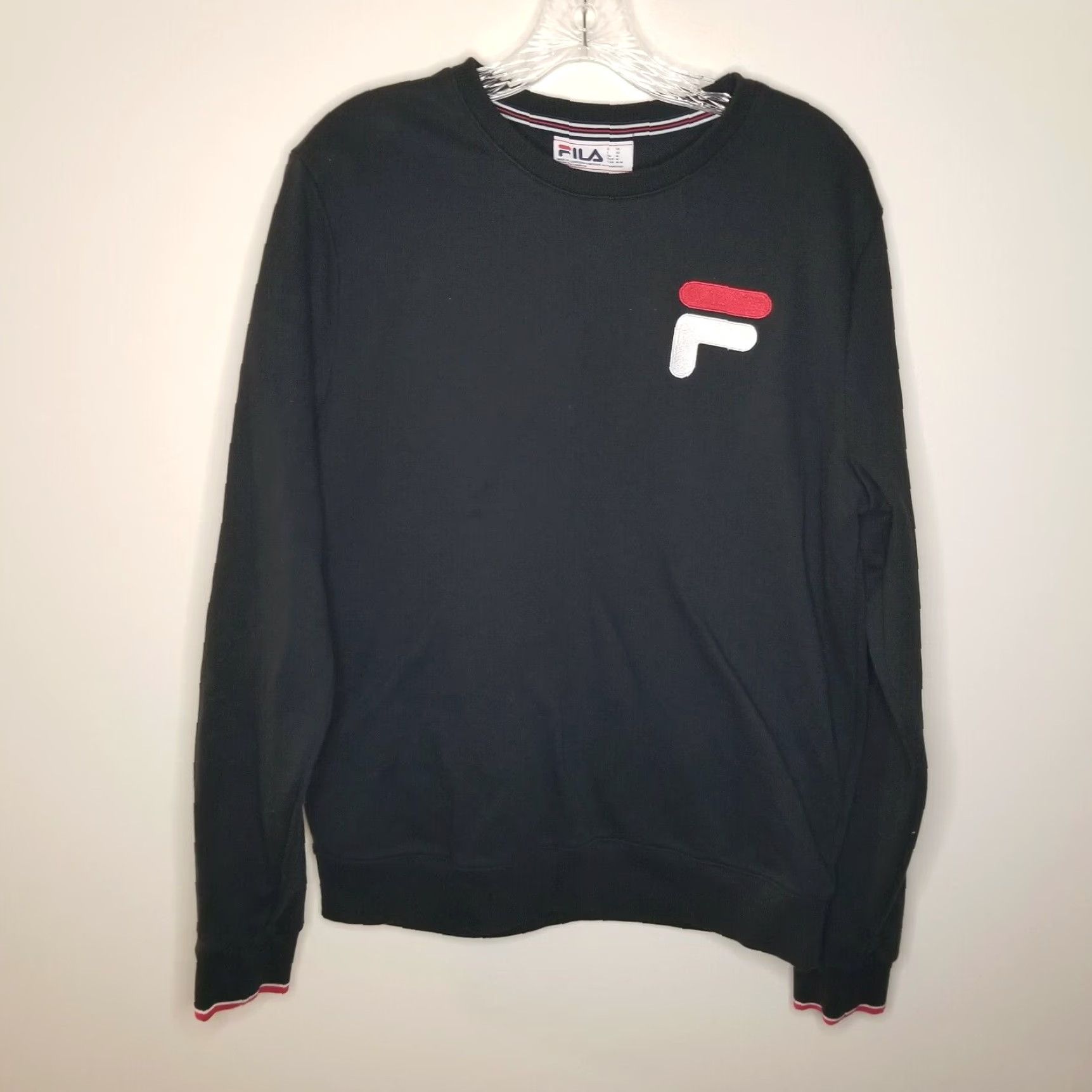 Fila FILA Mens Long Sleeve Black Pullover Sweater Size M Size US M / EU 48-50 / 2 - 1 Thumbnail
