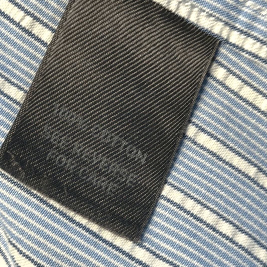 Johnston & Murphy Johnston & Murphy Button-Down Shirt 2XL Blue Striped 100% Cotton Mens Short Sleeve Shirt Size US XXL / EU 58 / 5 - 6 Thumbnail