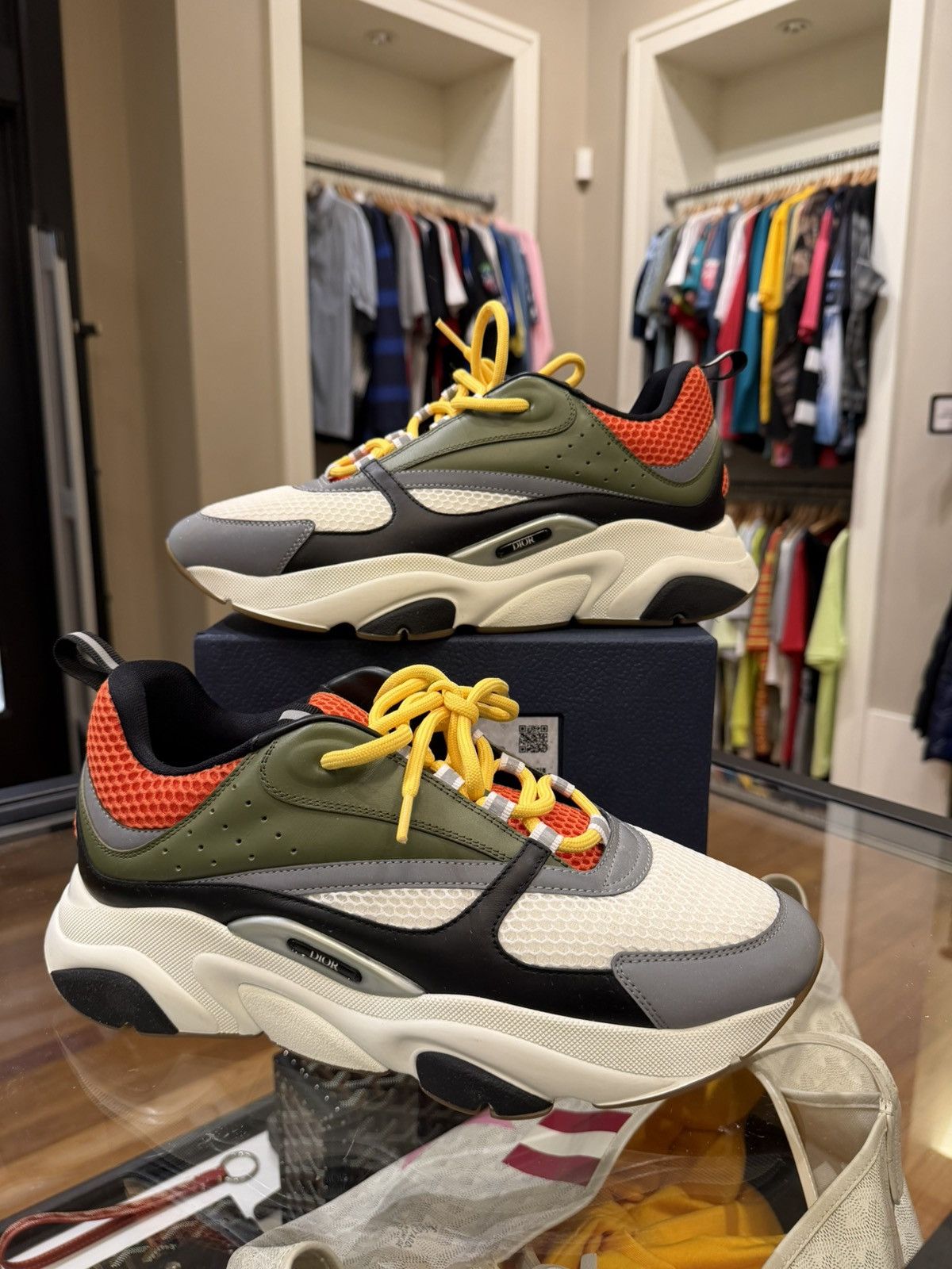 Dior Dior B22 - Khaki Orange Size US 11 / EU 44 - 1 Thumbnail