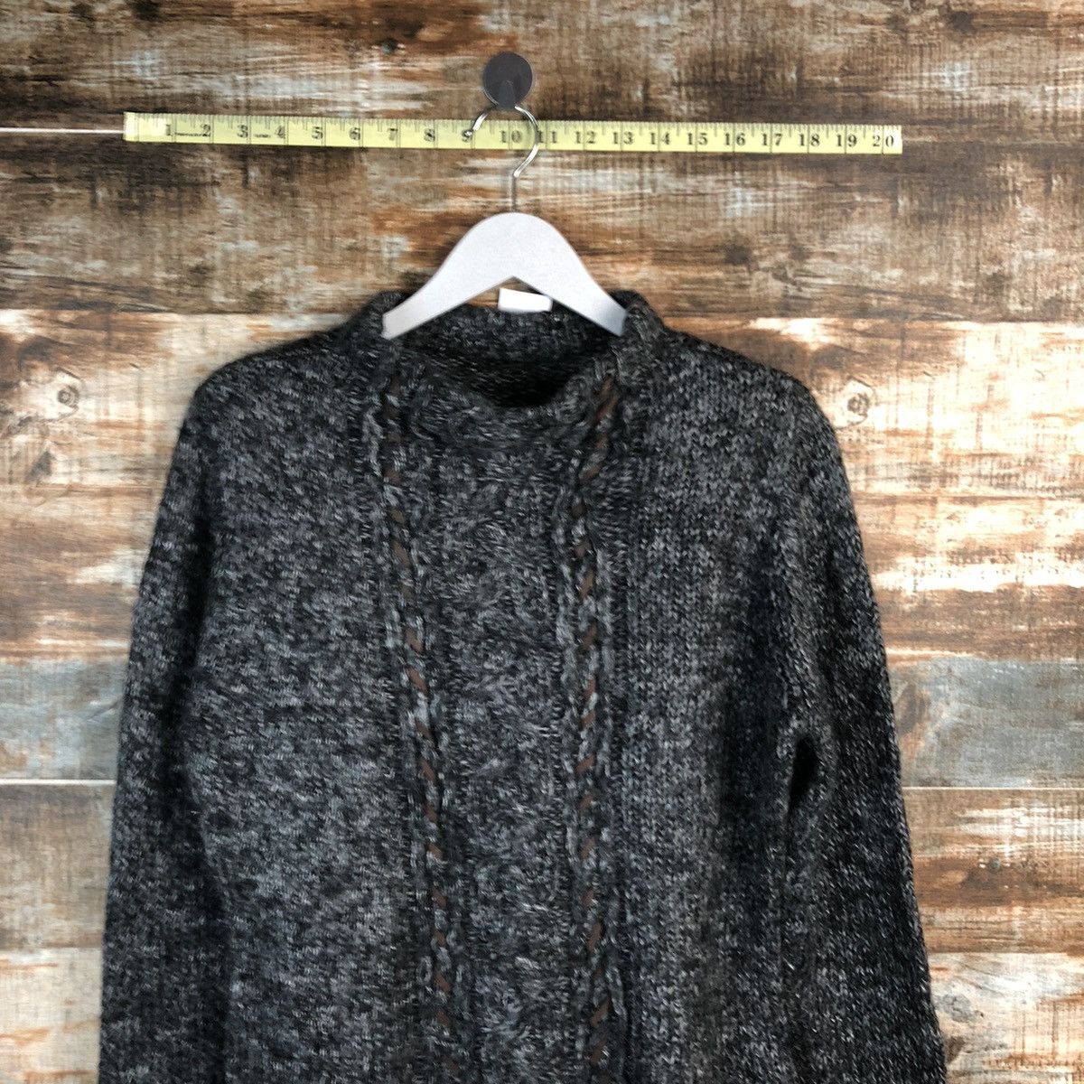 Homespun Knitwear Japanese Brand Grey mohair vintage Knitwear #A1768 Size US M / EU 48-50 / 2 - 2 Thumbnail