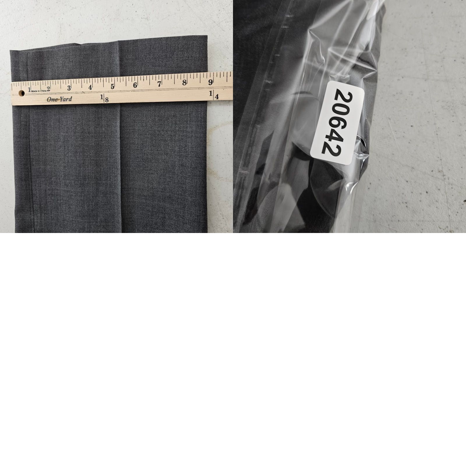 Vintage Towncraft Dress Pants Mens 35x32 Wool Blend Wrinkle Resistant Flat Front Trousers Gray Size US 35 - 9 Thumbnail