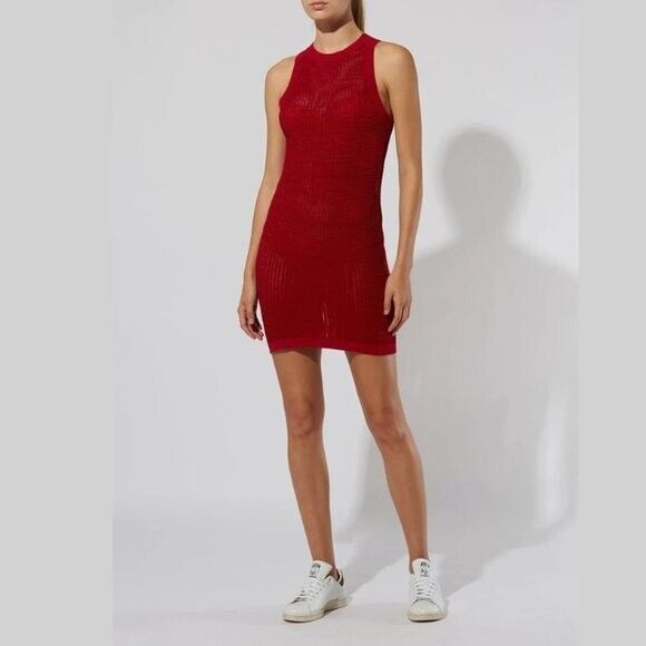 Solid & Striped The Carson Dress Crimson Red ( S )