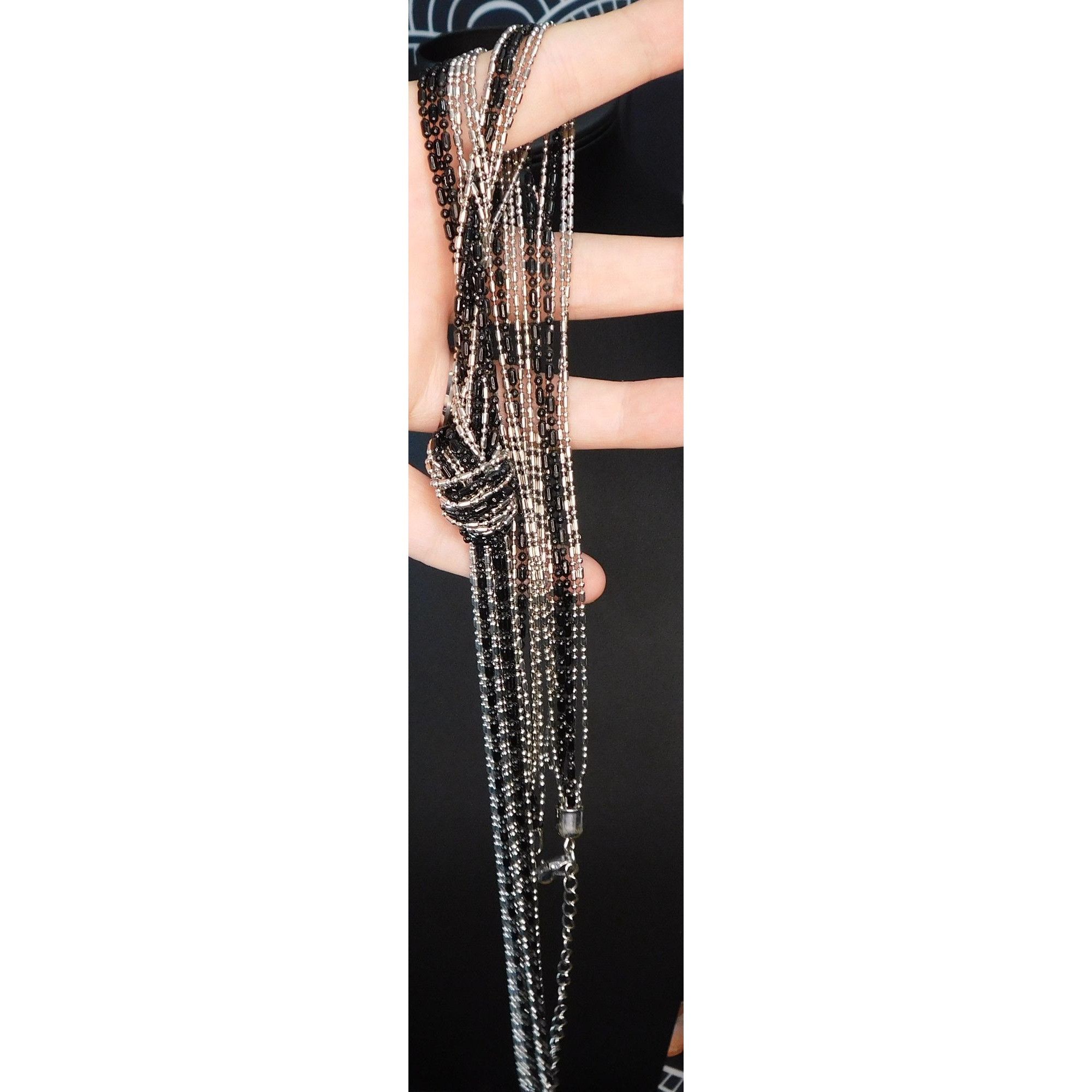 Other Gothic Metal Knotted Chain Tassel Necklace Size ONE SIZE - 3 Thumbnail
