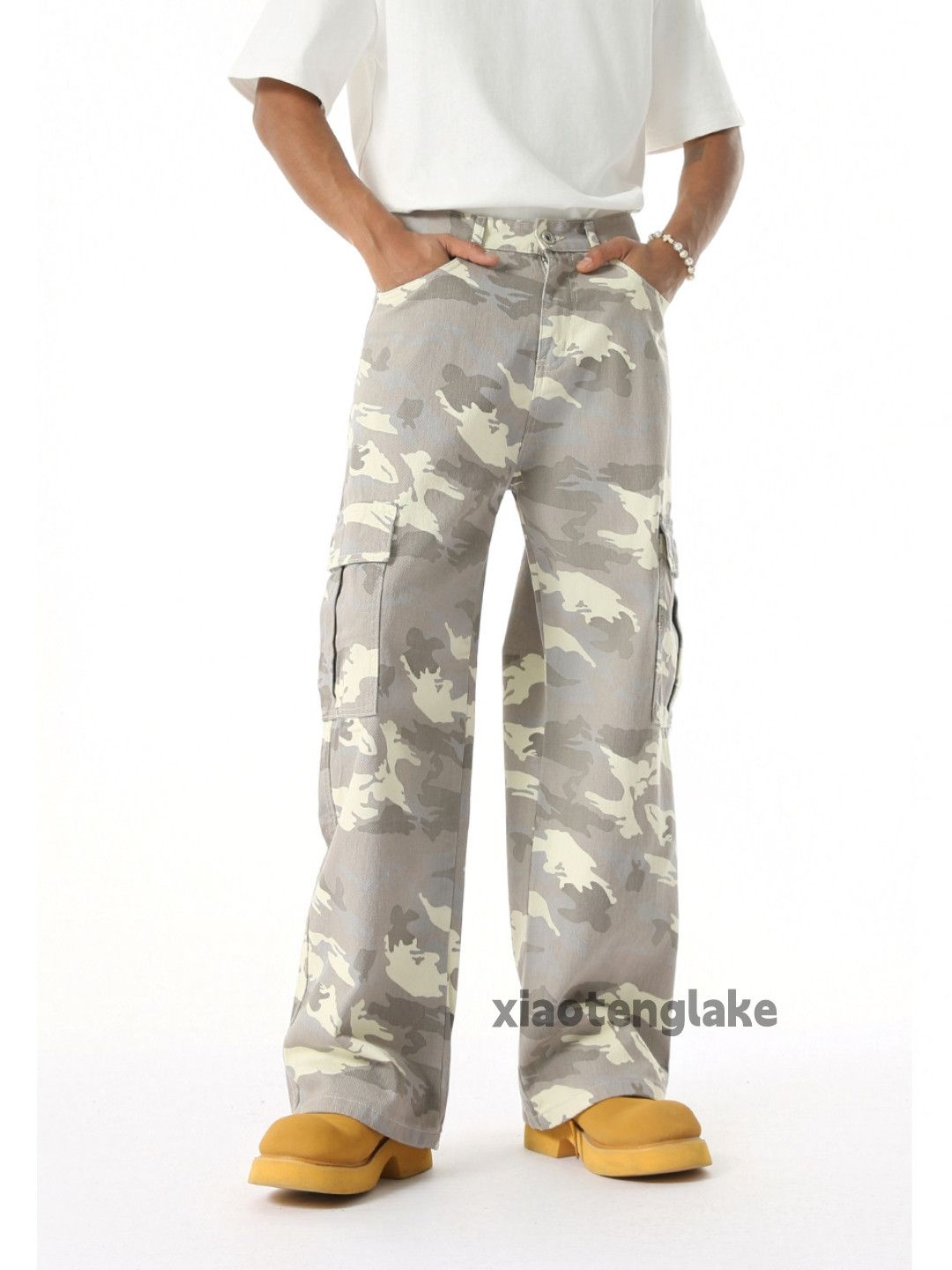Designer × Japanese Brand × Vintage Unisex washed loose baggy full pattern graphic pants Size US 32 / EU 48 - 2 Thumbnail