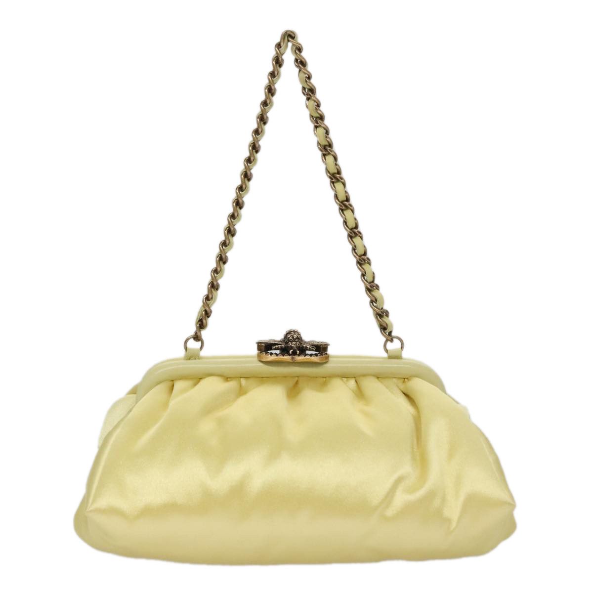 Chanel Yellow Silk Shoulder Bag (Pre-Owned) Size ONE SIZE - 1 Thumbnail