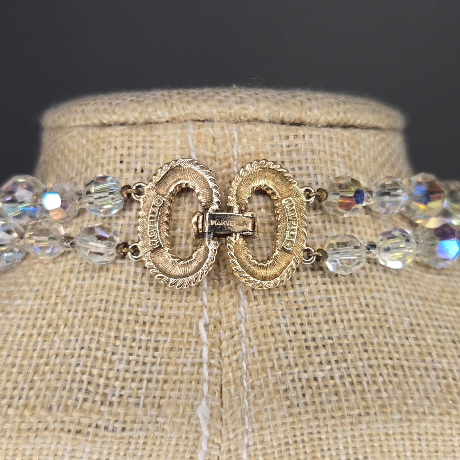 Marella Vintage Marvella Moonglow & Crystal Double Strand Necklace Size ONE SIZE - 4 Thumbnail