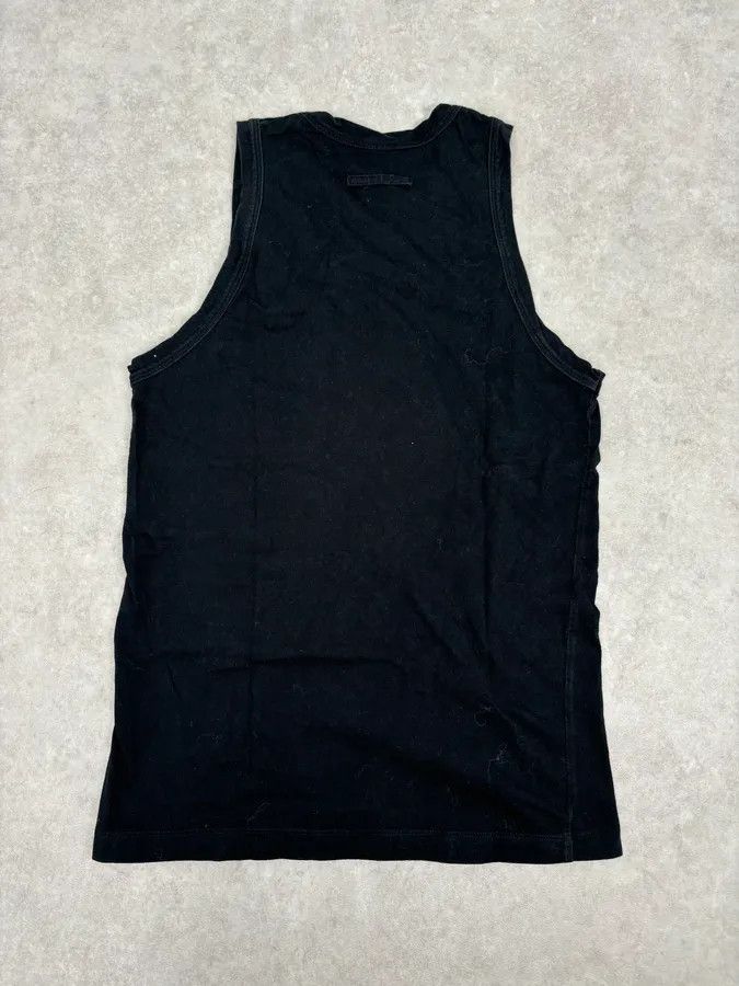Jean Paul Gaultier 2000s Jean Paul Gaultier Black Destructured Face Tank Top Size US S / EU 44-46 / 1 - 5 Thumbnail