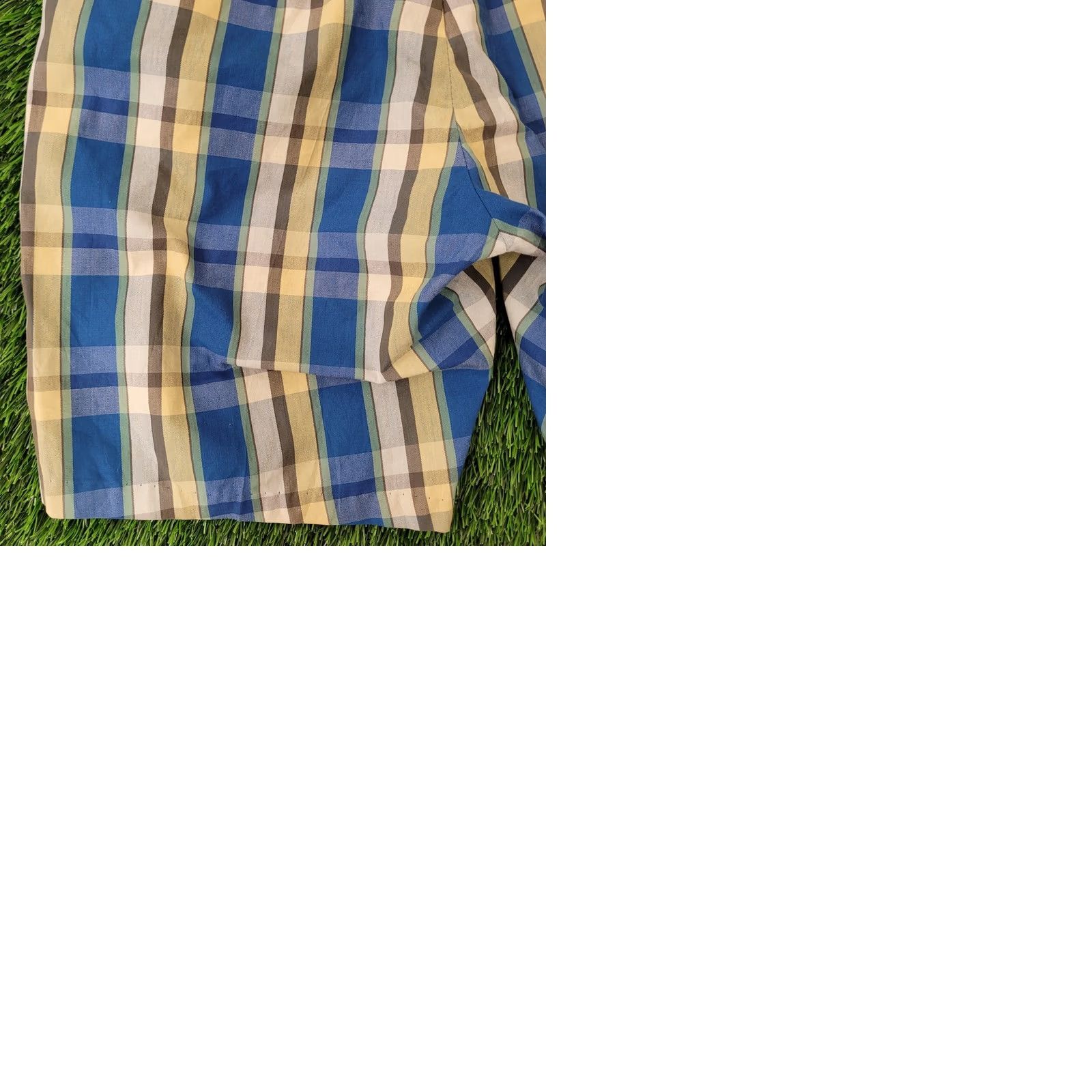 Vintage Vintage 80s MOD Check Plaid Shorts Sanforized Blue 30x9 Mens Bermuda Casual Vintage 1980s Mens Size US 30 / EU 46 - 11 Thumbnail