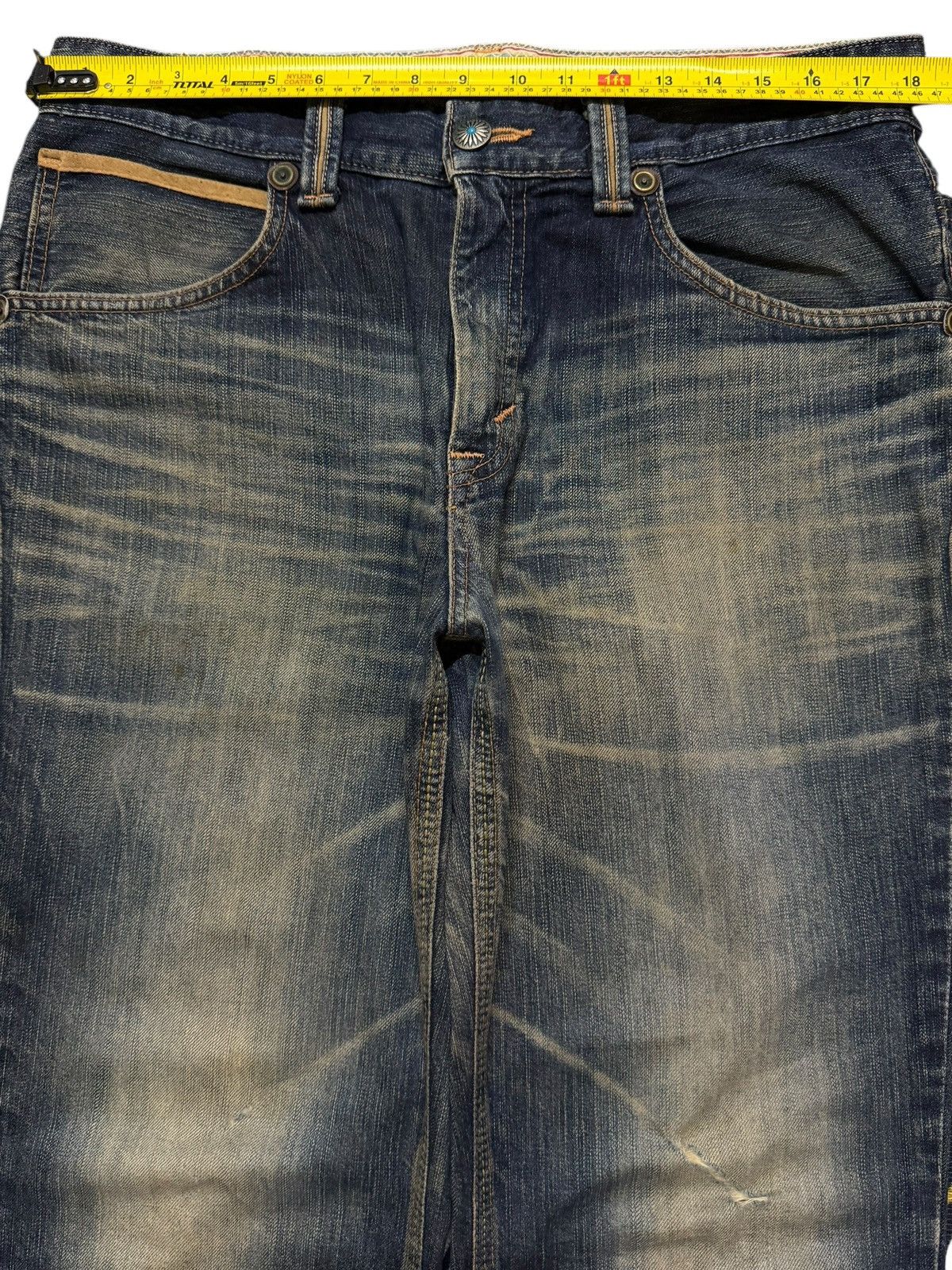 Edwin Vintage Y2K Edwin XV Faded Wash Clawmark Wide Leg Baggy Size US 36 / EU 52 - 10 Thumbnail