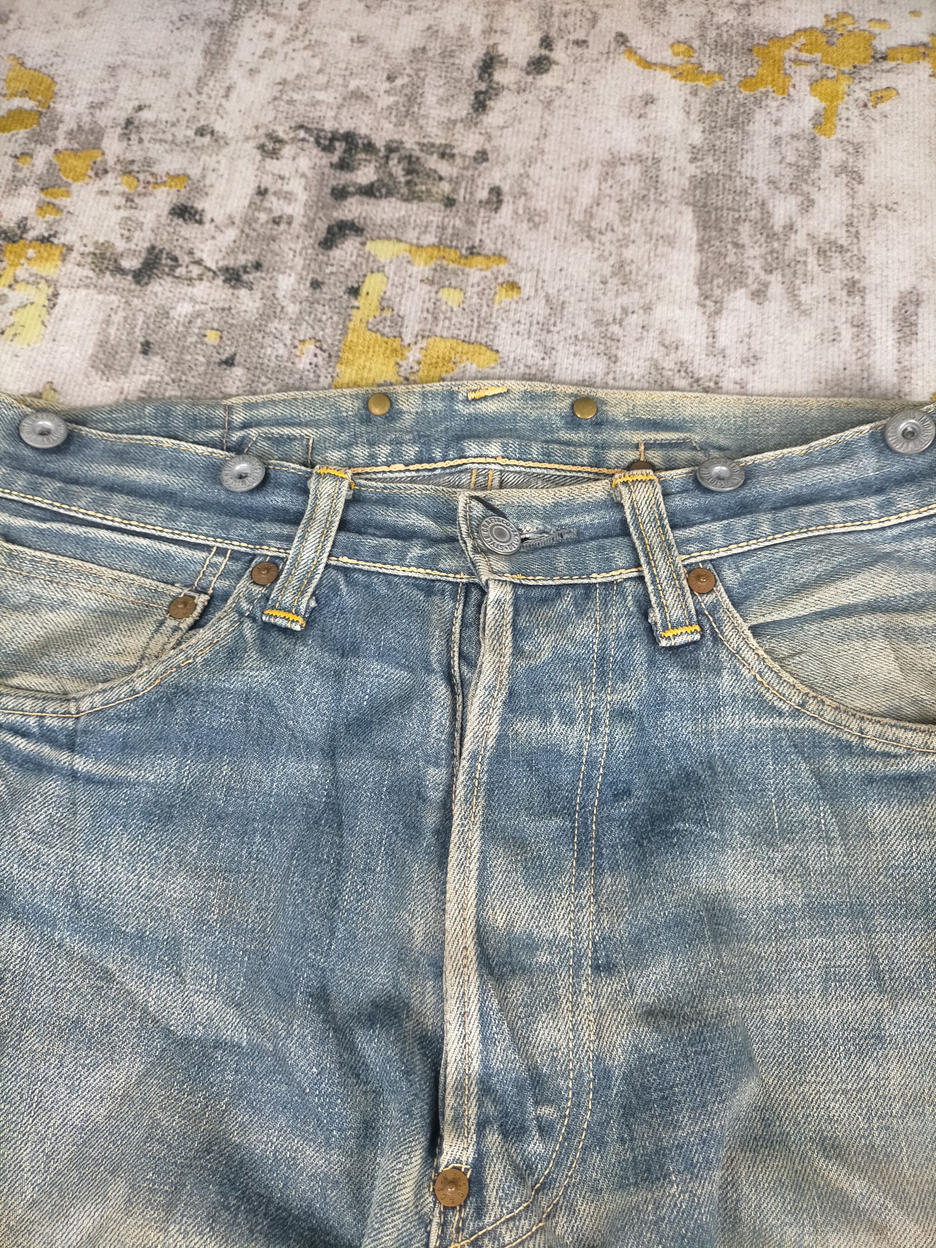 Evisu 🔥 Vintage 90s Evis Evisu Craft Selvedge Mudwash Jeans Size US 30 / EU 46 - 7 Thumbnail