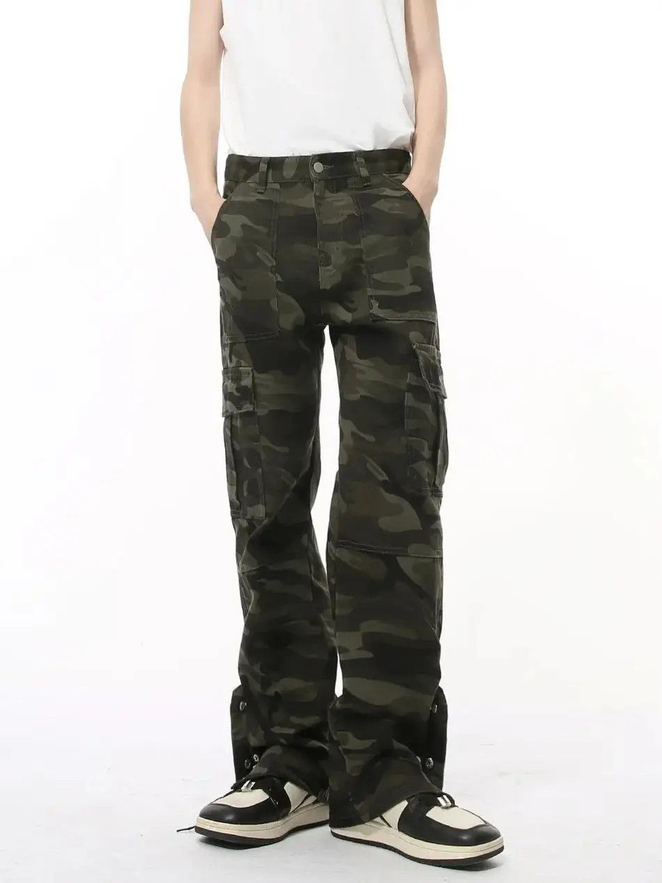 Japanese Brand Retro high street camouflage zipper jeans Size US 32 / EU 48 - 2 Thumbnail