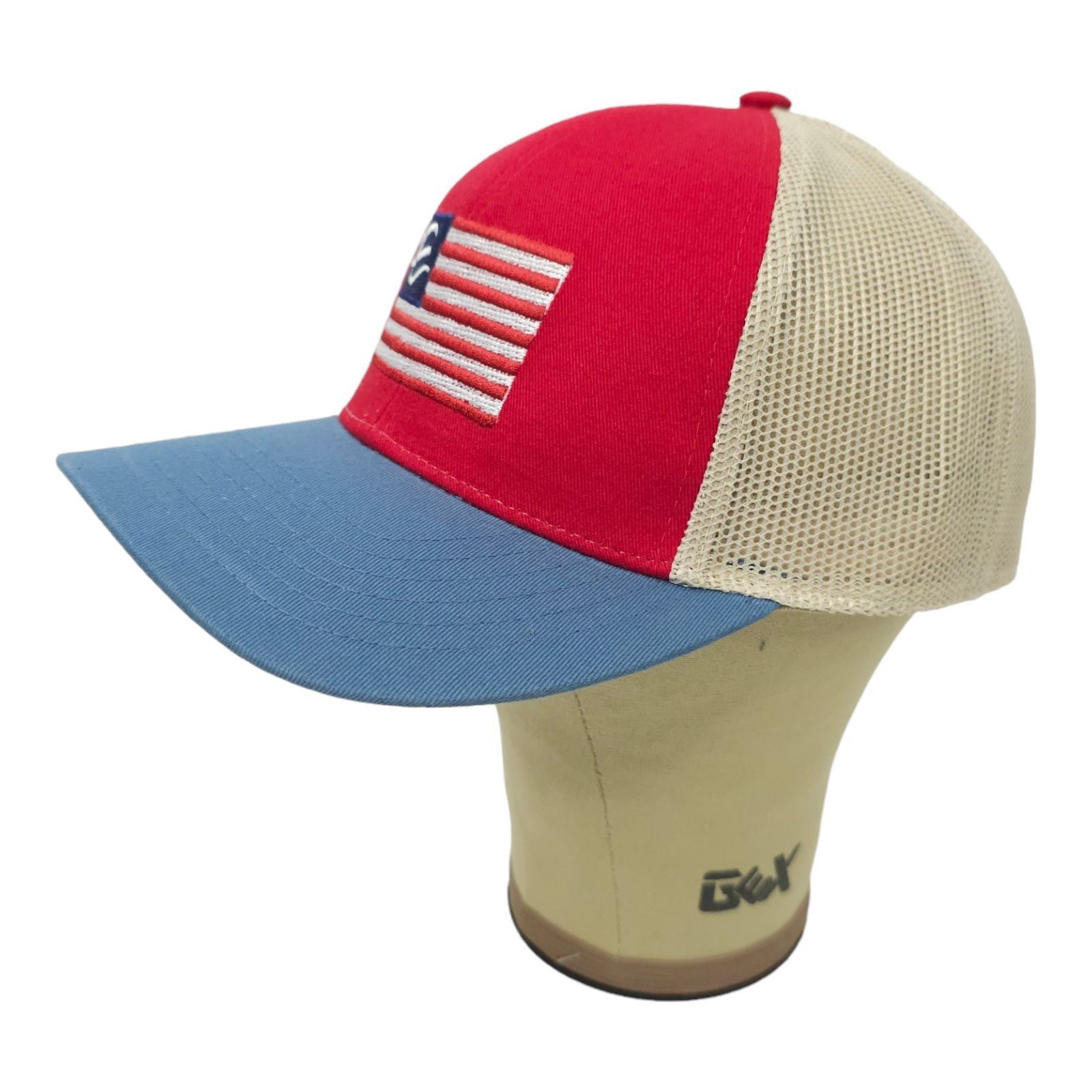 Other Outdoor Cap Embroidered Flag Mesh Snapback Cap Trucker Hat Size ONE SIZE - 2 Thumbnail