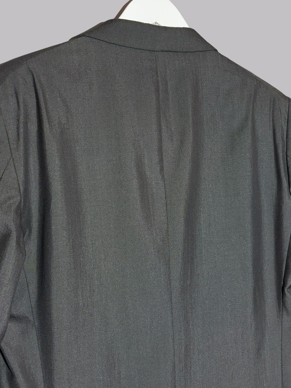 Givenchy Givenchy Paris Shiny Charcoal Grey Blazer Wool Silk Jacket Size 50R - 20 Thumbnail