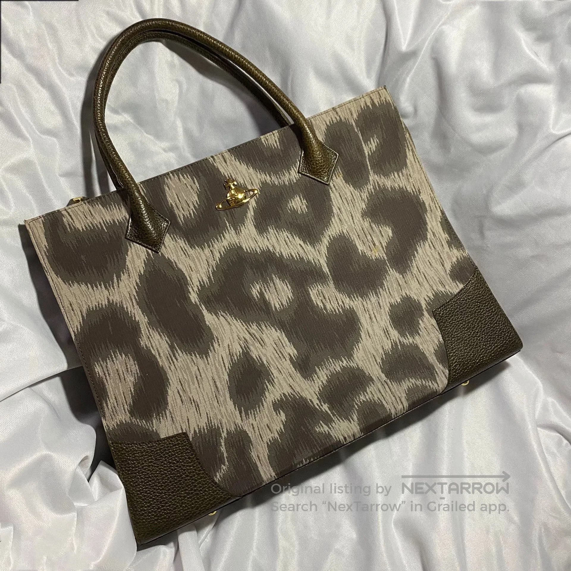 Vivienne Westwood Leopard Print Briefcase.