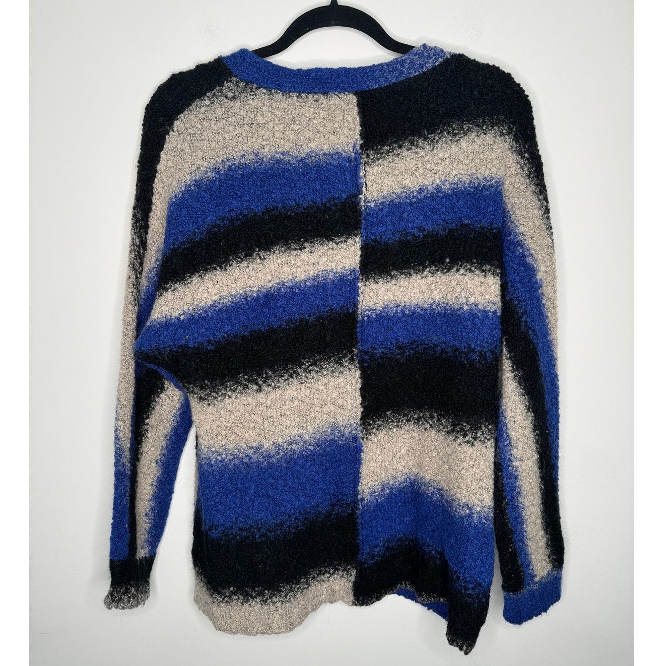 Urban Outfitters Sparkle & Fade Urban Outfitters Striped Knit Bouclé Sweater Size M / US 6-8 / IT 42-44 - 6 Thumbnail