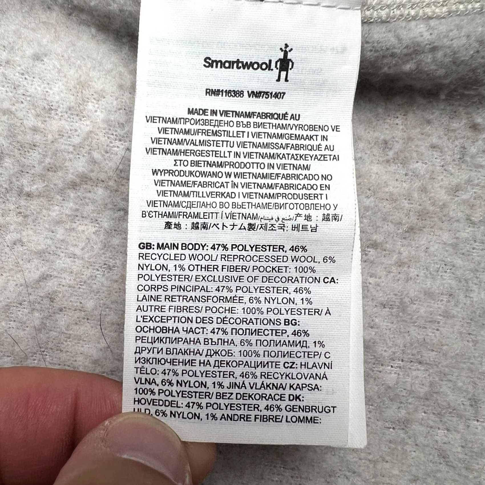 Smartwool Smartwool Hudson Trail Fleece Vest Mens Medium Beige Full Zip Hiking Jacket Size US M / EU 48-50 / 2 - 5 Thumbnail