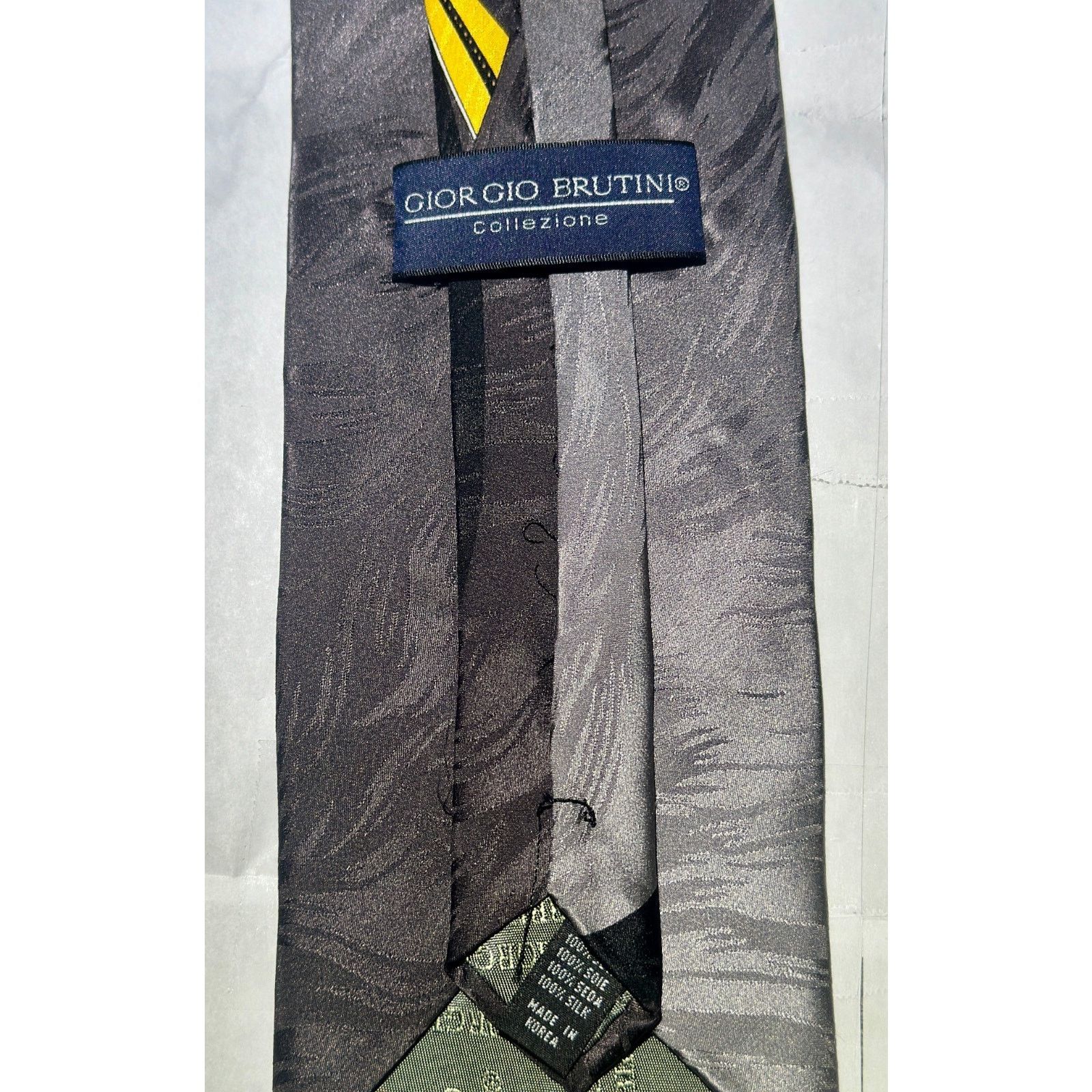 Other 3x 100% Silk Ties Brutini Graphic Copper Windowpane Fratelli Size ONE SIZE - 10 Thumbnail