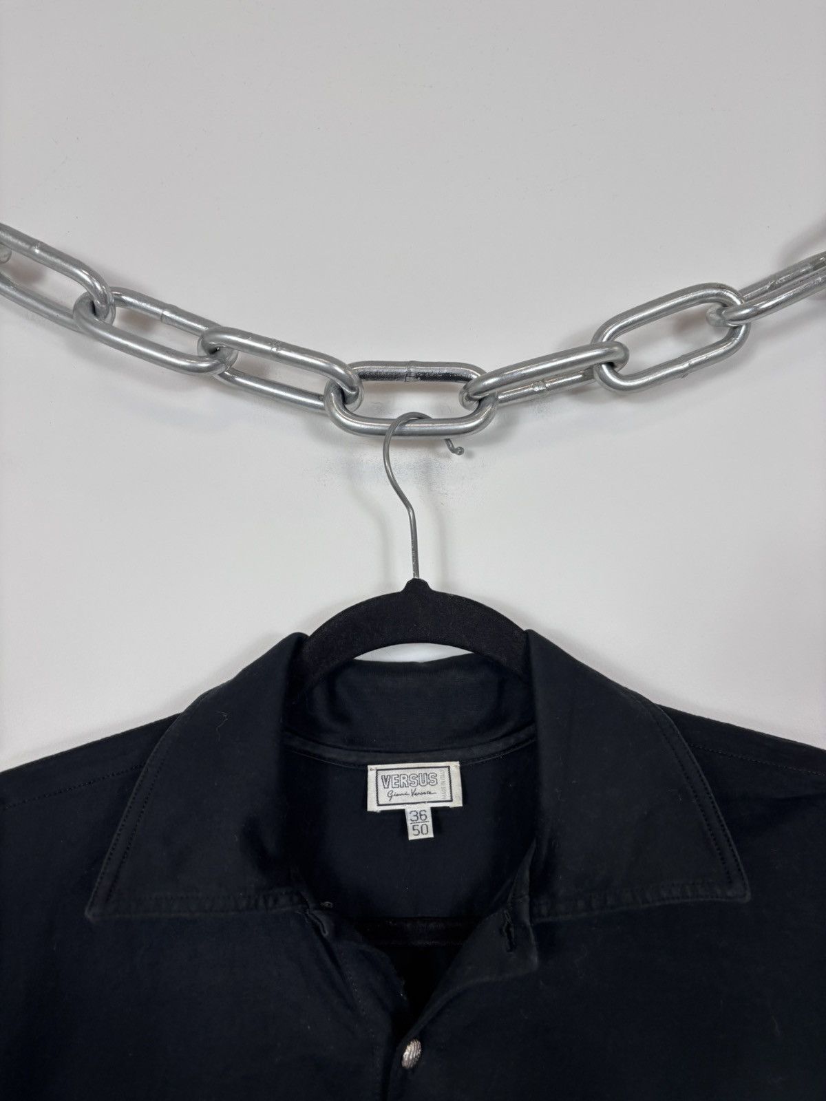 Versus Versace Vintage Gianni Versace Versus Men’s Long Sleeve Polo Shirt Size US L / EU 52-54 / 3 - 4 Thumbnail