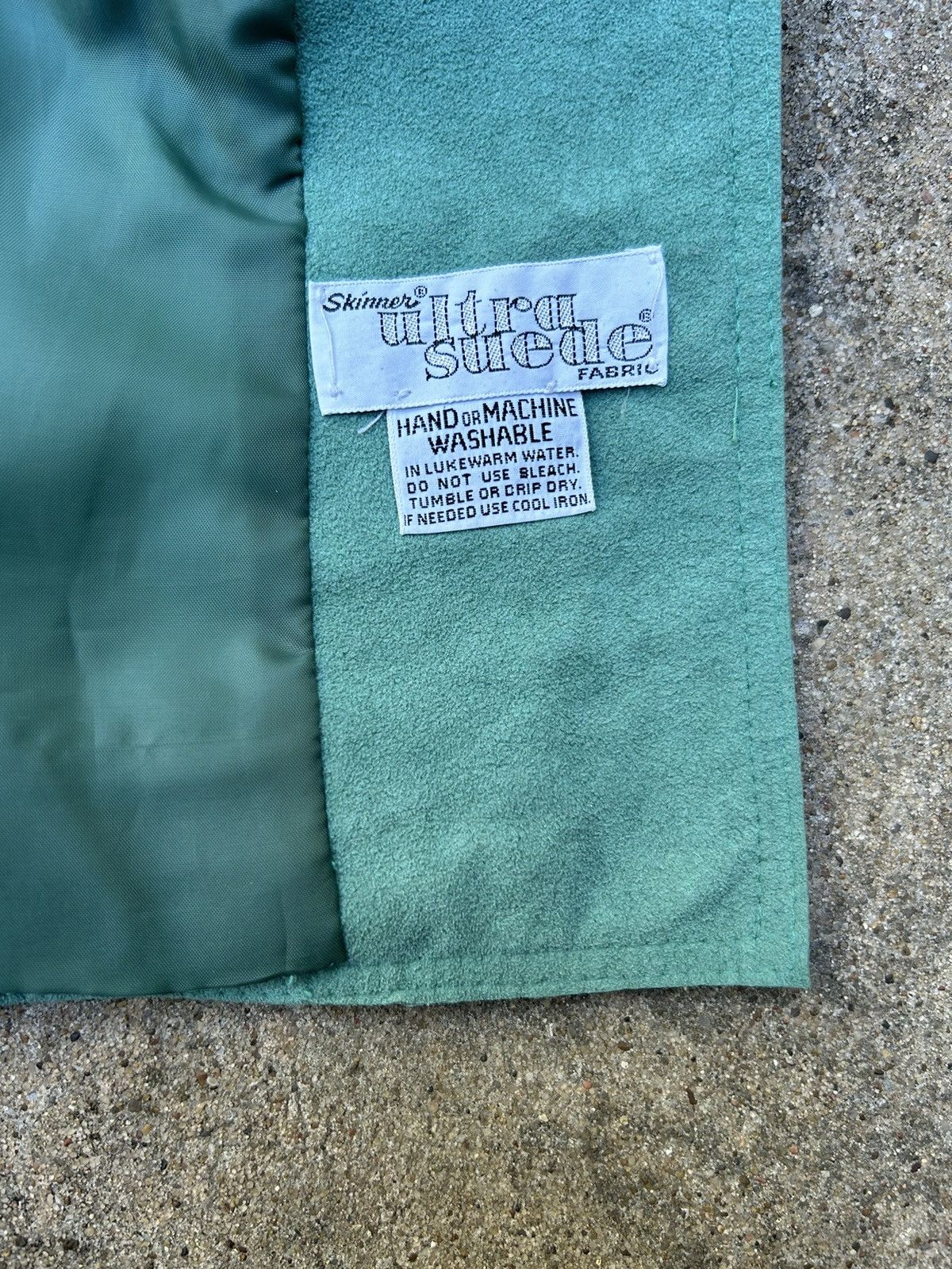 Vintage 1970s Adolph Schuman For Lilli Ann Turquoise Suede Blazer Size S / US 4 / IT 40 - 6 Thumbnail