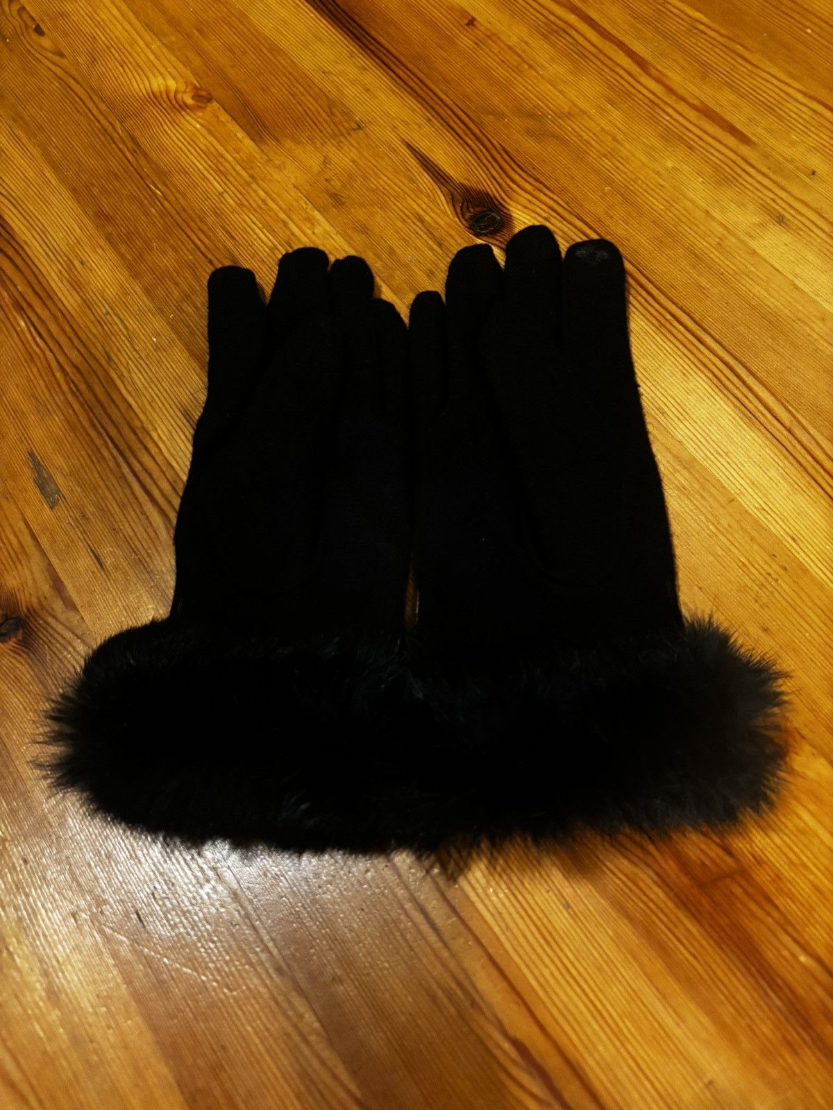 Other Women’s black fur gloves0235 Size ONE SIZE - 8 Thumbnail