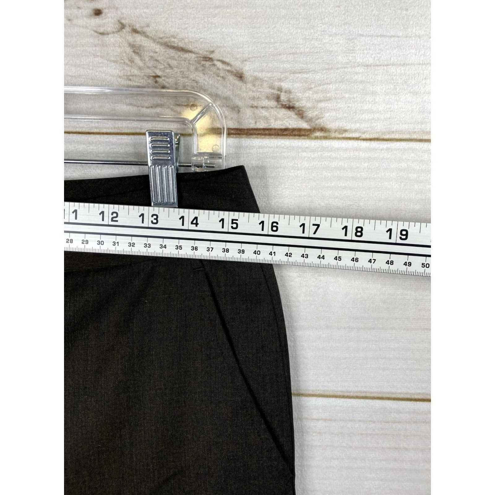 Vintage VINTAGE Lafayette 148 Dress Pants Womens 4 Brown Virgin Wool Trousers Unlined Minimalist Size 27" / US 4 / IT 40 - 4 Thumbnail