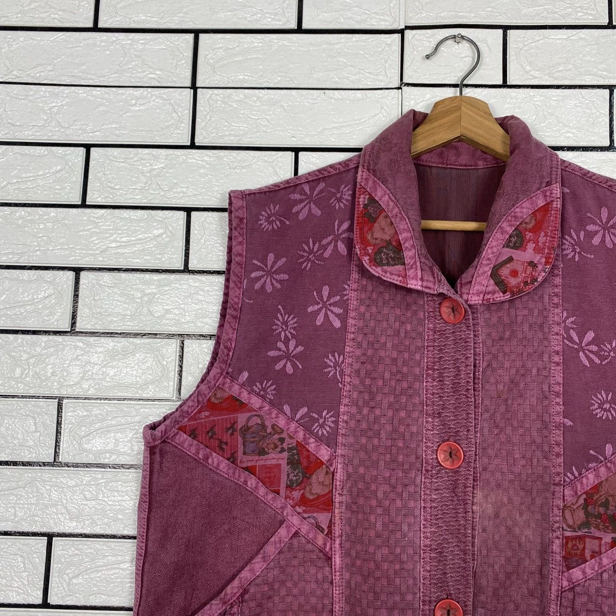 Japanese Brand 📌Patchwork Design Vest Jacket Unbranded Issey Miyake Size US M / EU 48-50 / 2 - 8 Thumbnail