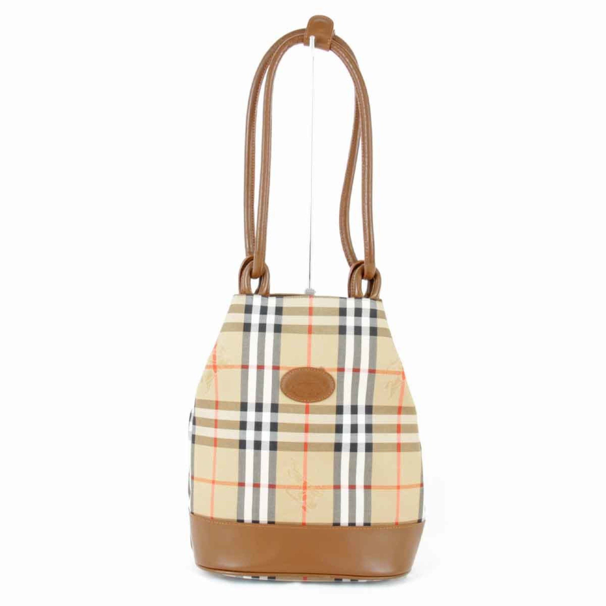 image of Burberry Shadow Horse Shoulder Bag Canvas Leather Nova Check Ladies, Women's