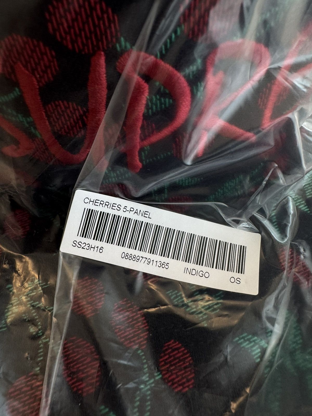 Supreme Supreme Cherries 5 Panel Cap Black Size ONE SIZE - 6 Thumbnail
