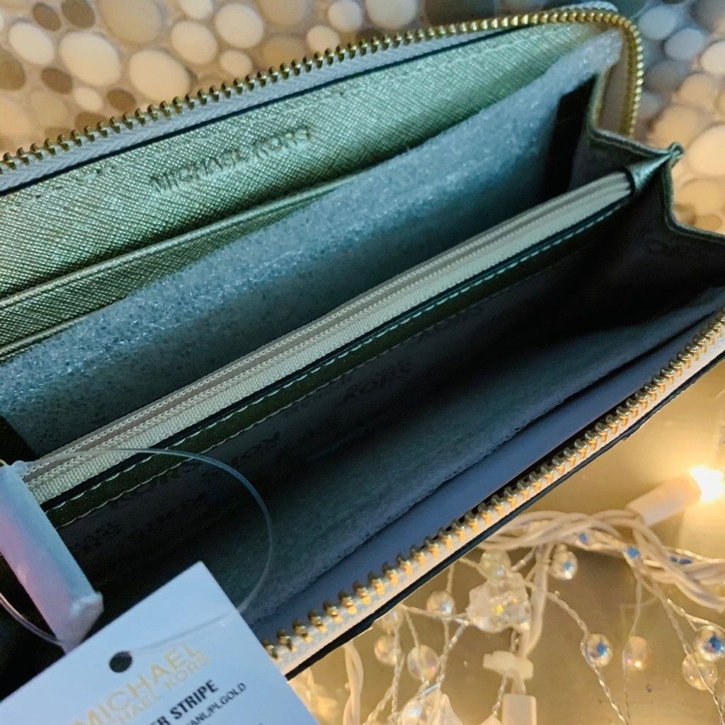 Michael Kors Michael Kors Wristlet in Beige & Gold BN Size ONE SIZE - 4 Thumbnail