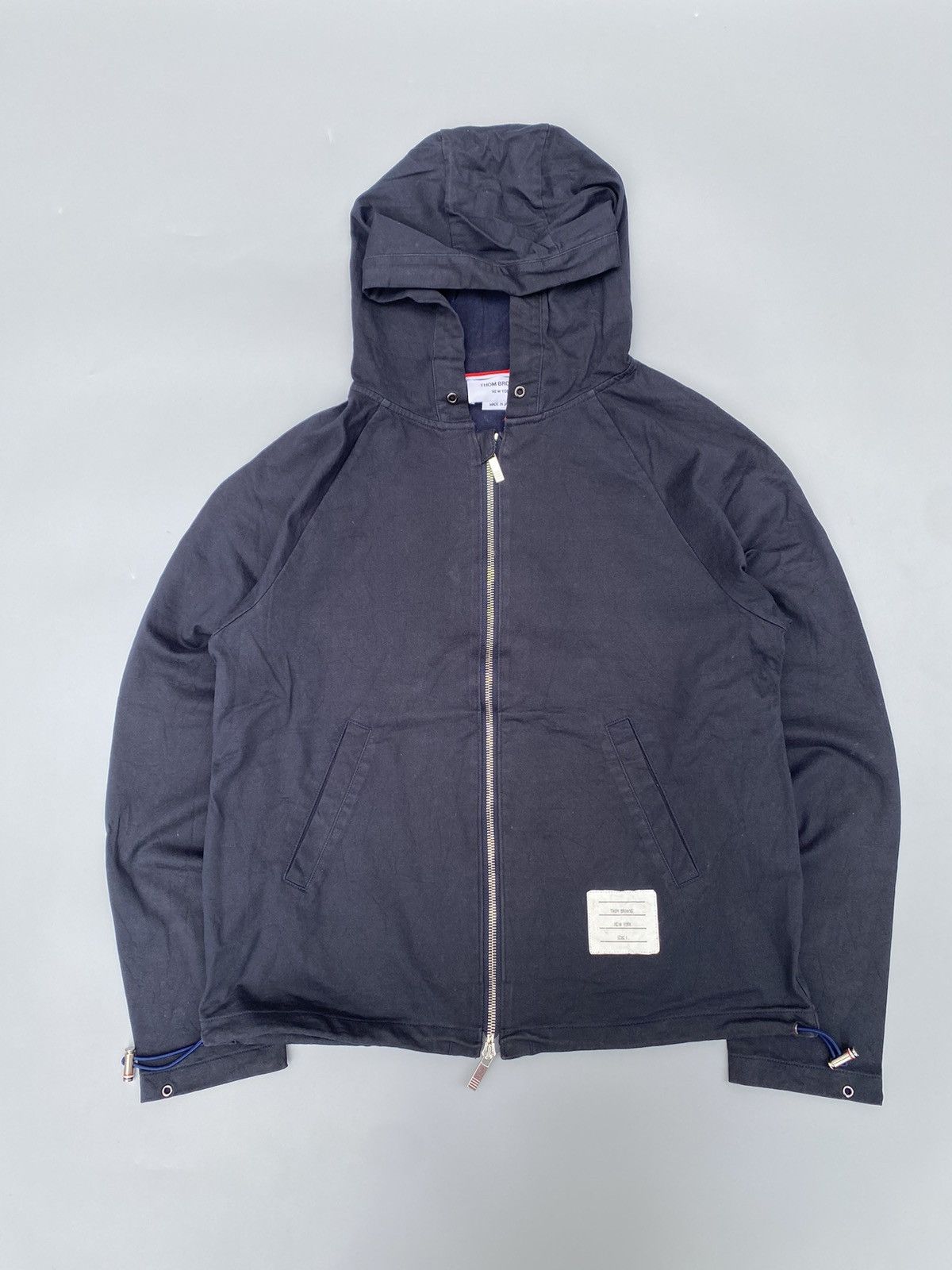 Thom Browne Thom Browne- Raglan Zip Hooded Jacket Size US S / EU 44-46 / 1 - 1 Thumbnail