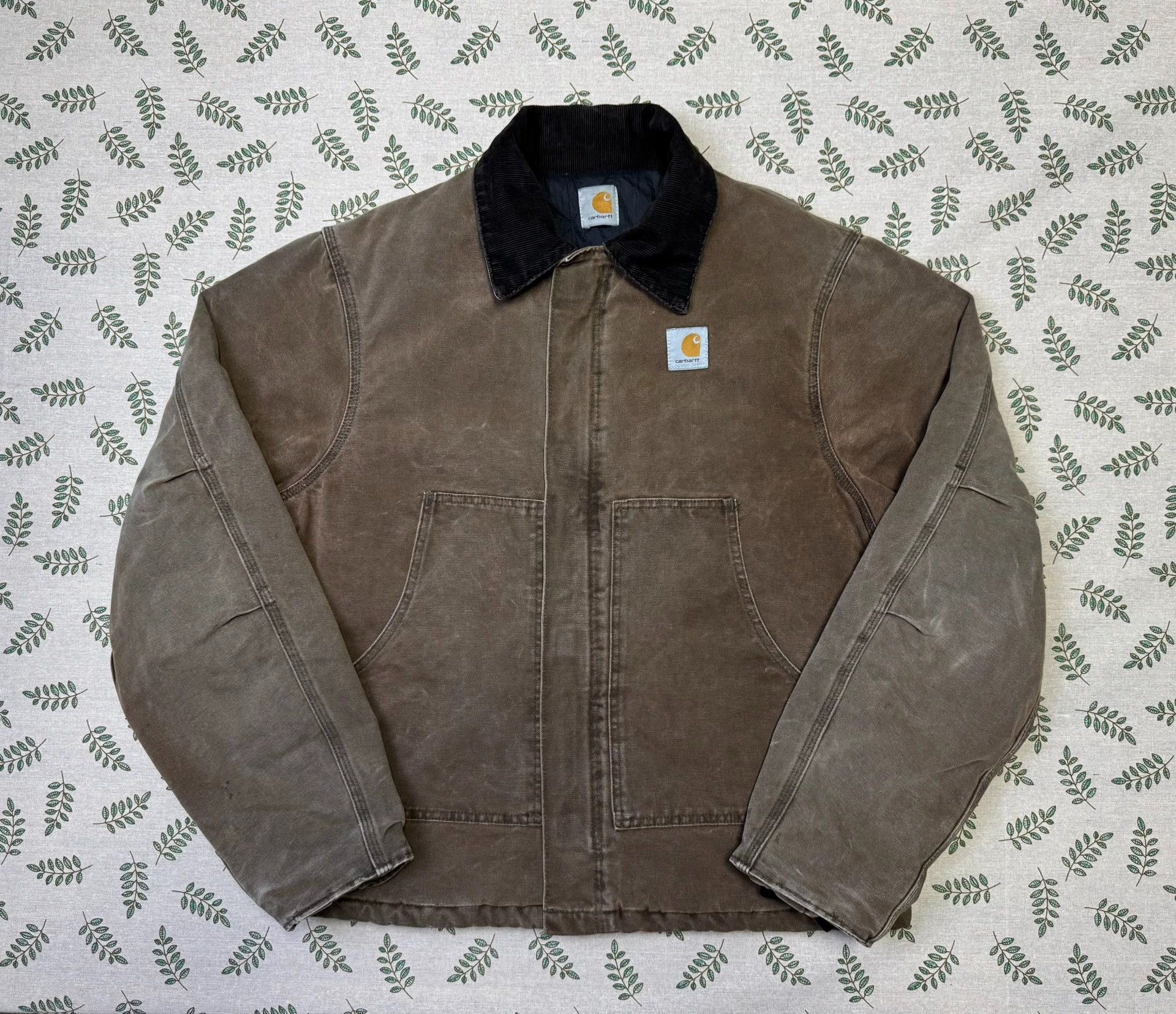 Carhartt Vintage Carhartt J22 LT Maroon Heavy Washed Jacket Size US L / EU 52-54 / 3 - 2 Thumbnail