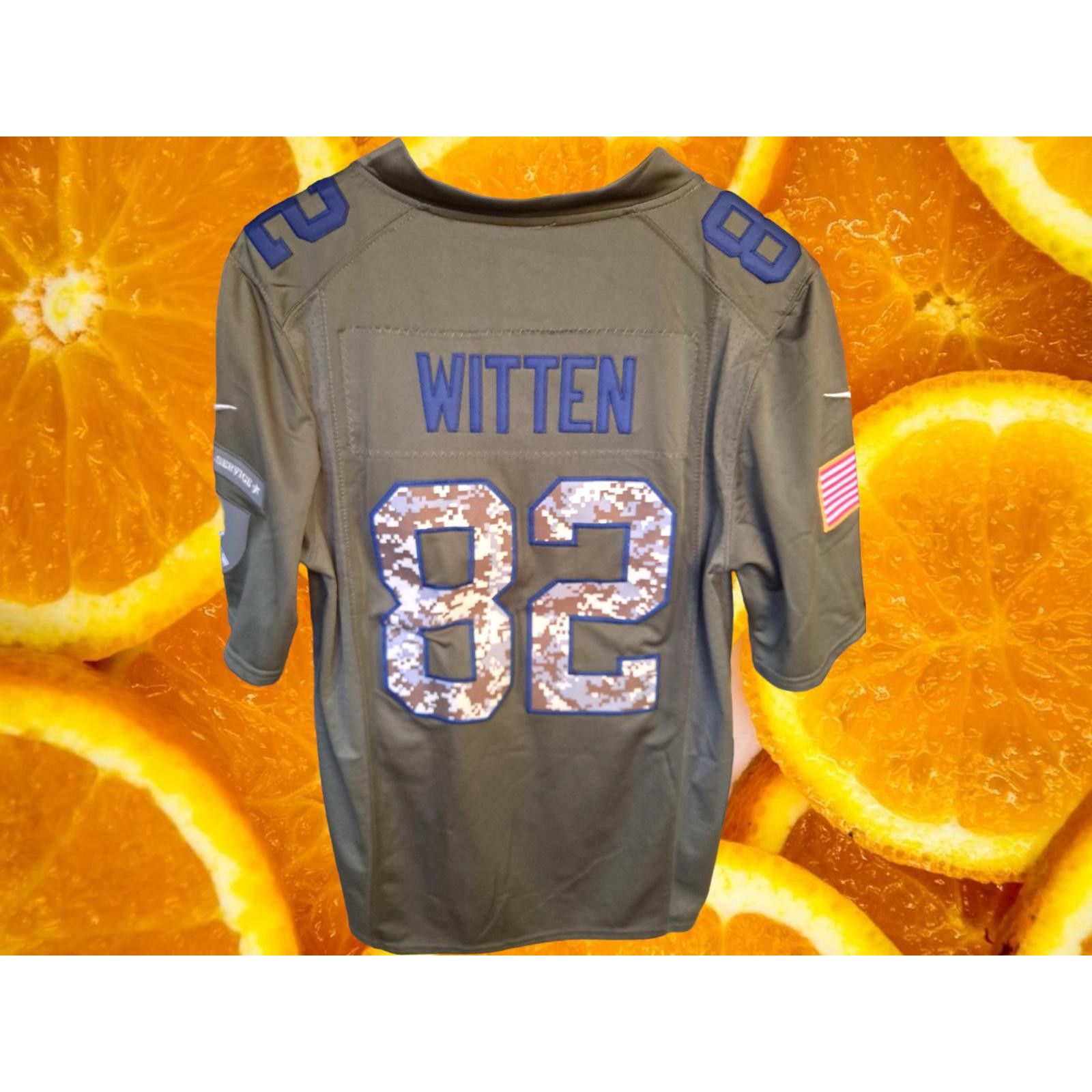 NFL NFL Cowboys #82 Witten Salute to Service Jersey Size Small Size US S / EU 44-46 / 1 - 9 Thumbnail