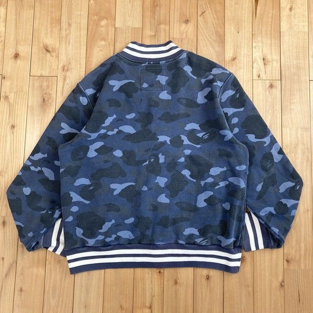 Bape BAPE Blue camo sweat varsity jacket a bathing ape NIGO Size US M / EU 48-50 / 2 - 3 Thumbnail