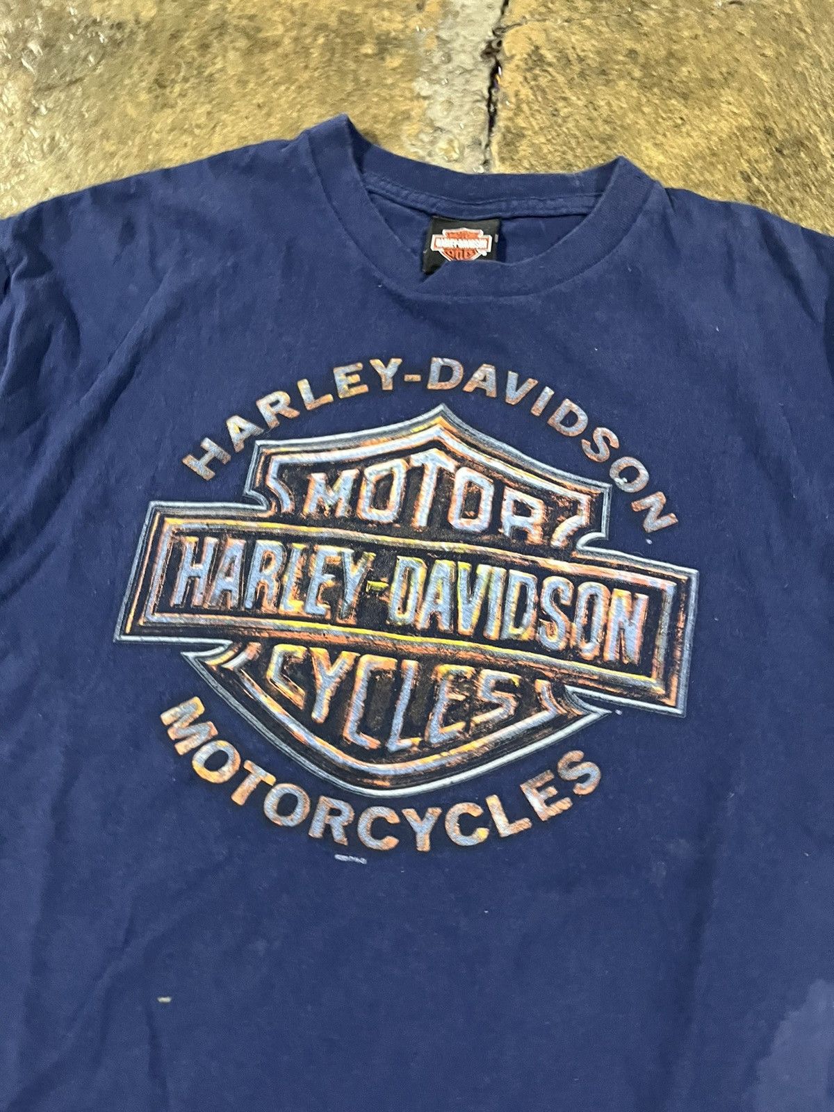 Harley Davidson × Vintage Crazy Vintage Harley Davidson Logo Tee Grunge Biker Skater Size US XL / EU 56 / 4 - 7 Thumbnail