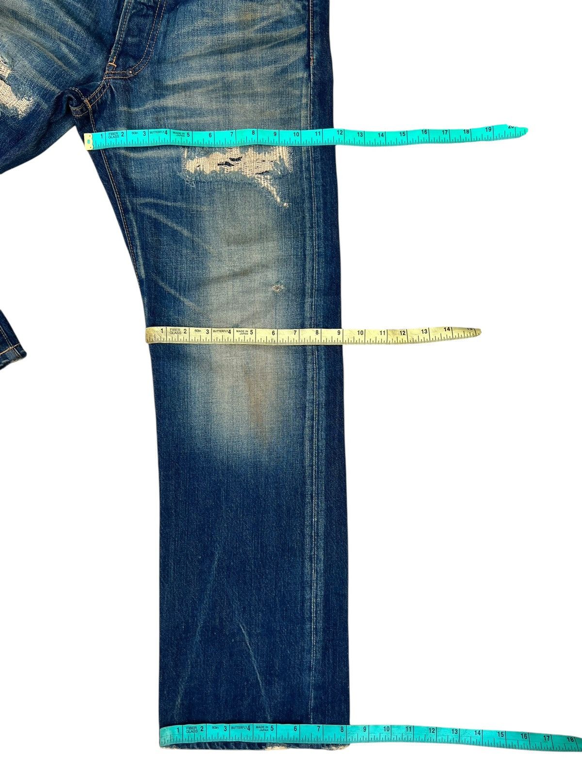 Prps PRPS Barracuda Distressed Mud Wash Denim Jeans Size US 30 / EU 46 - 5 Thumbnail