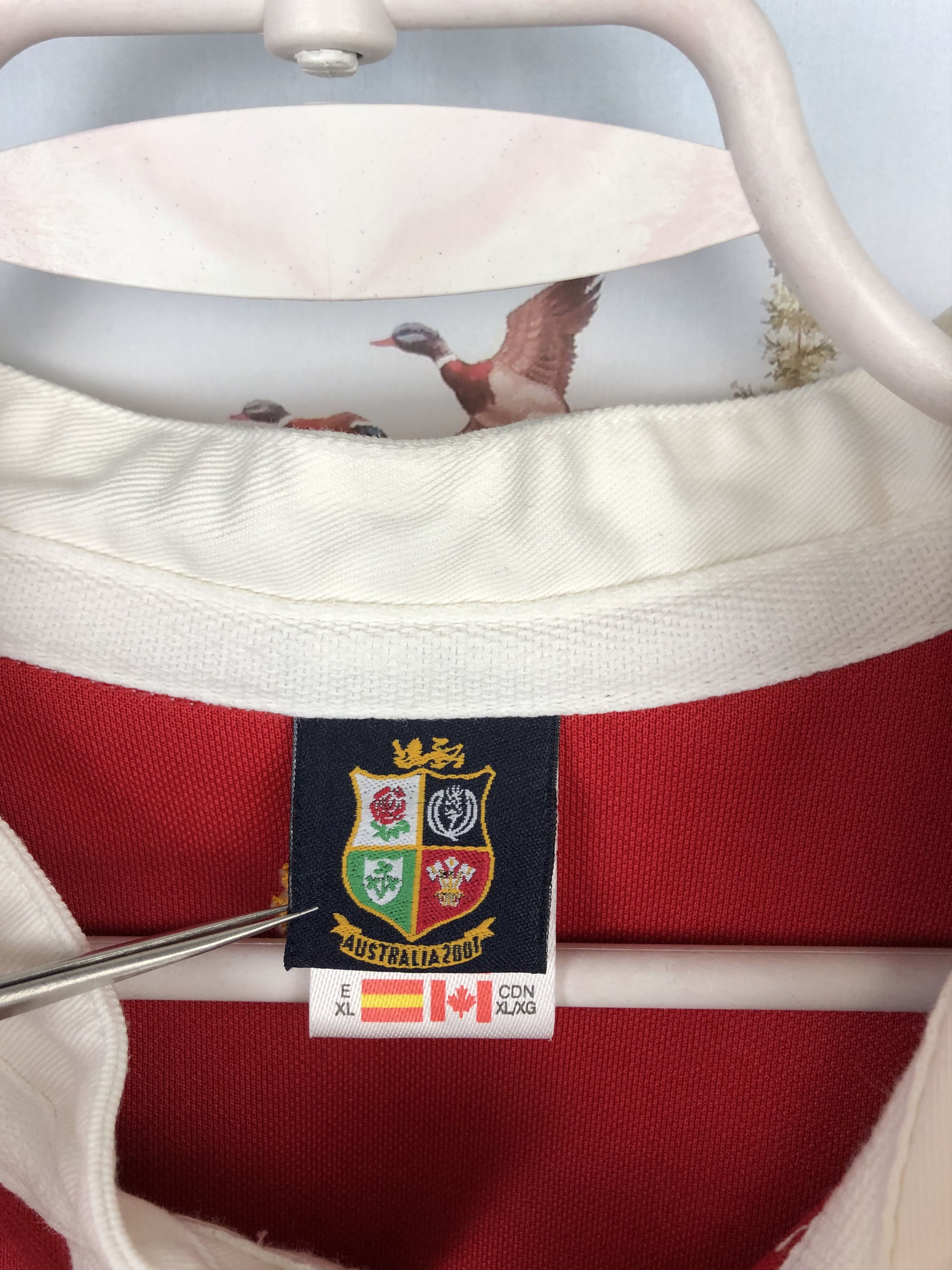 Adidas Vintage British & Irish Lions Rugby Union Shirt Mens Jersey Size US XL / EU 56 / 4 - 4 Thumbnail