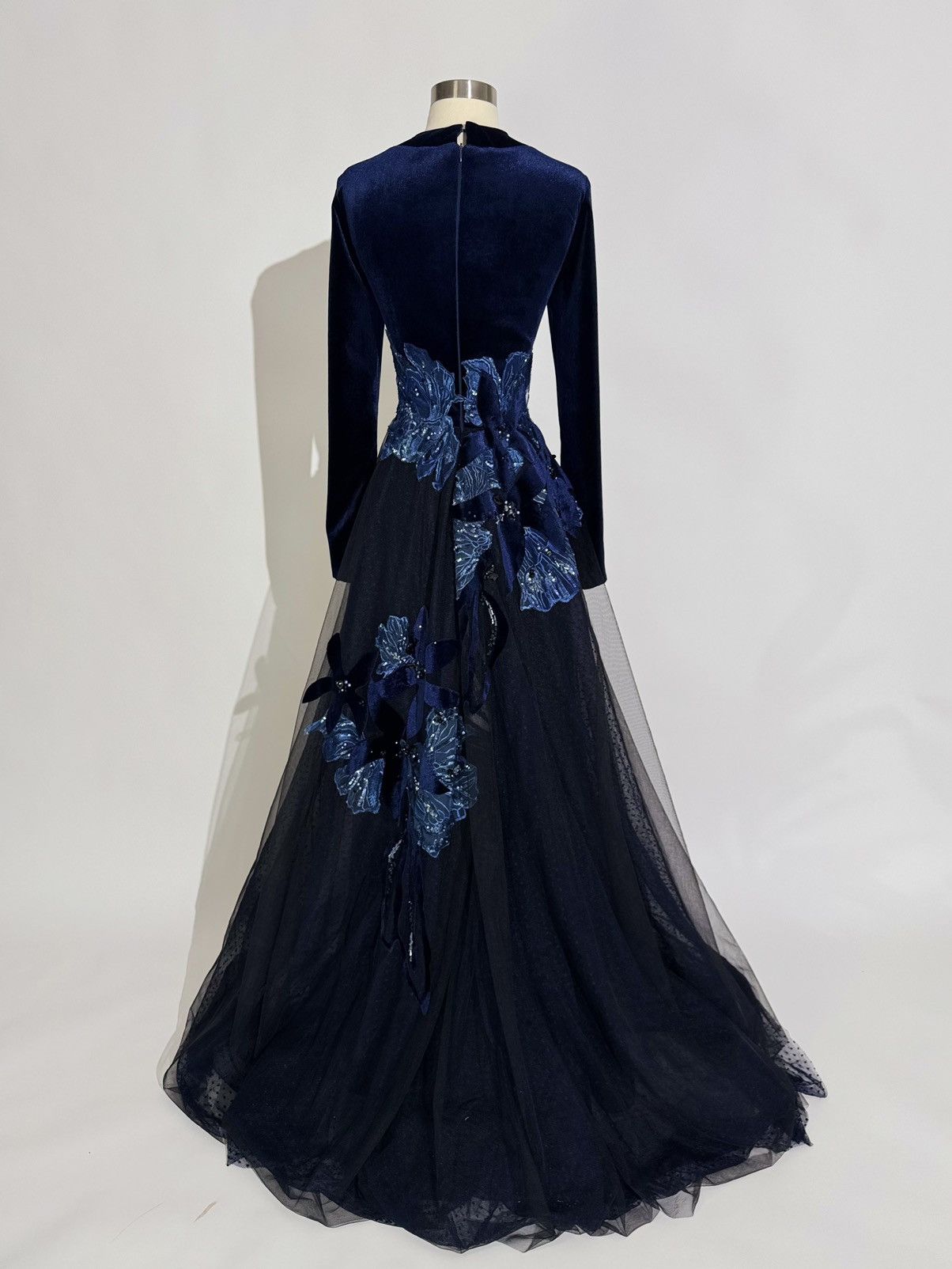 Other Brand New US 6 Jean Fares Couture Floral Embellished Dress Size M / US 6-8 / IT 42-44 - 7 Thumbnail
