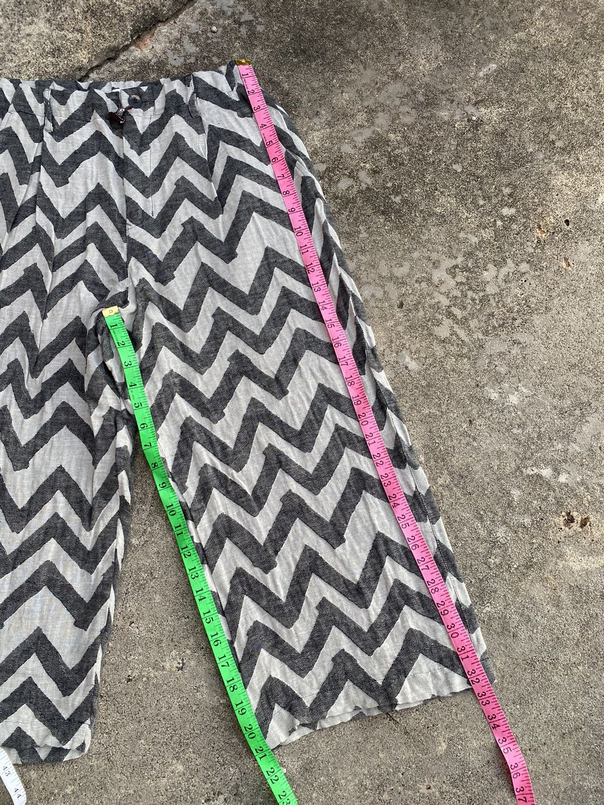 Issey Miyake × Japanese Brand × Vintage Vintage Zigzag Chevron Plantation by Issey Miyake Pants Size 29" - 8 Thumbnail