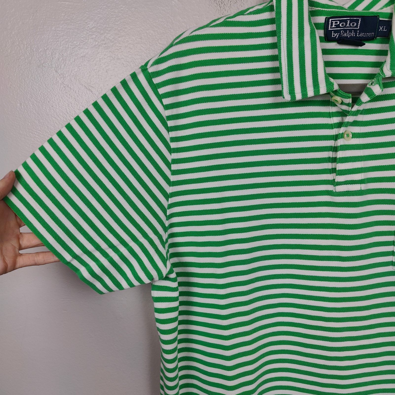 Polo Ralph Lauren Vintage Polo Ralph Lauren Shirt Mens XL Logo Crest Green Size US XL / EU 56 / 4 - 4 Thumbnail