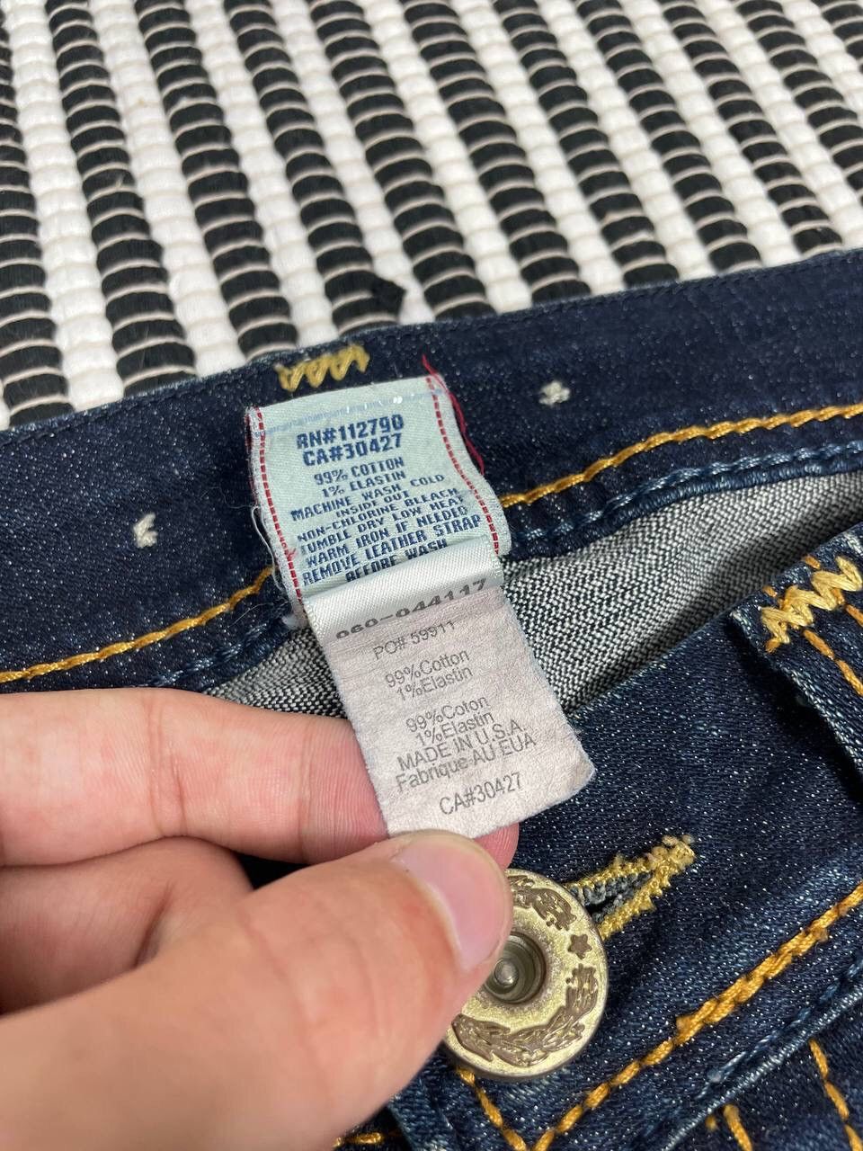 True Religion Vintage Crazy True Religion Flared Denim Jeans Y2K Size 30" / US 8 / IT 44 - 10 Thumbnail