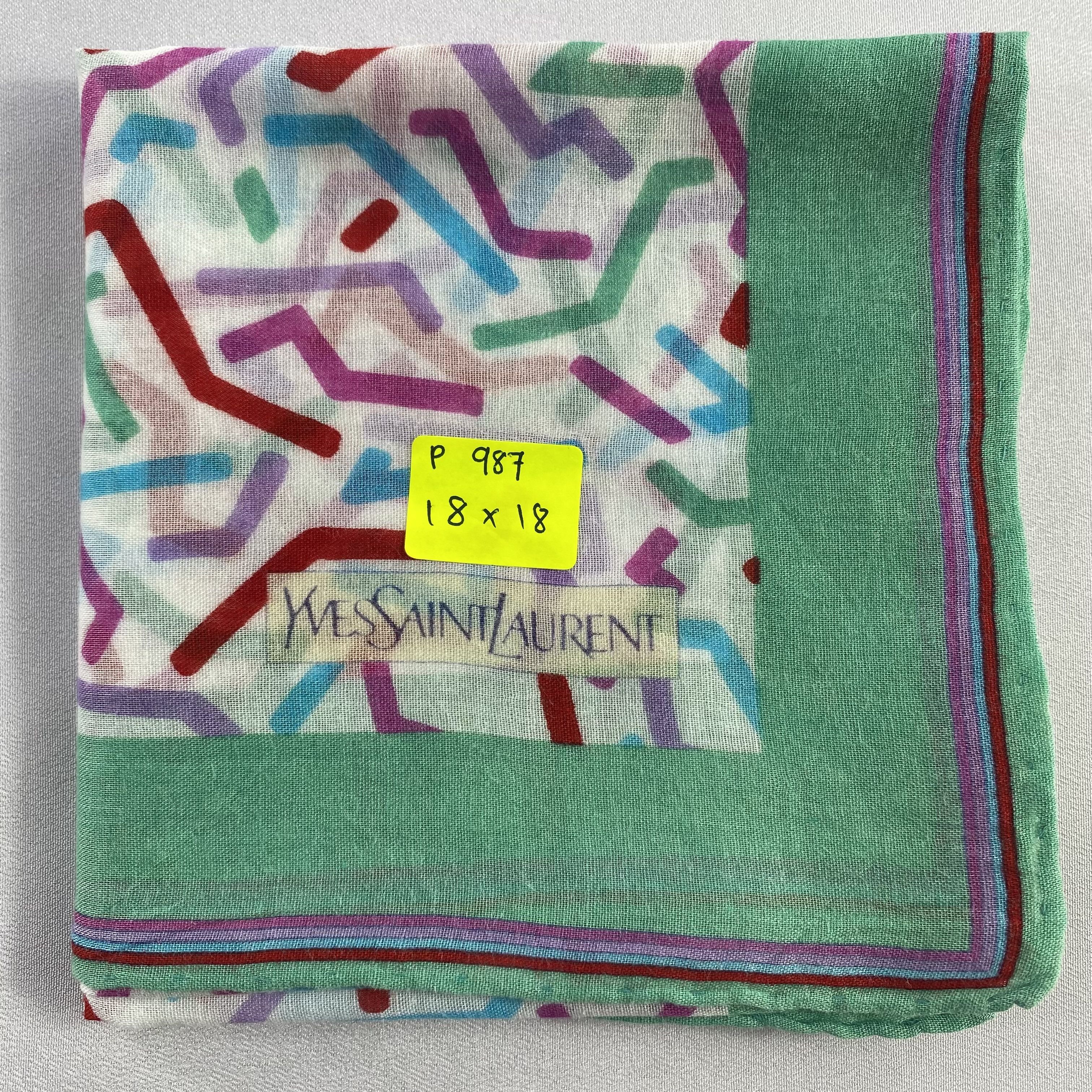 Vintage Yves Saint Laurent Handkerchief / Neckerchief / Bandana-P987 Size ONE SIZE - 5 Thumbnail