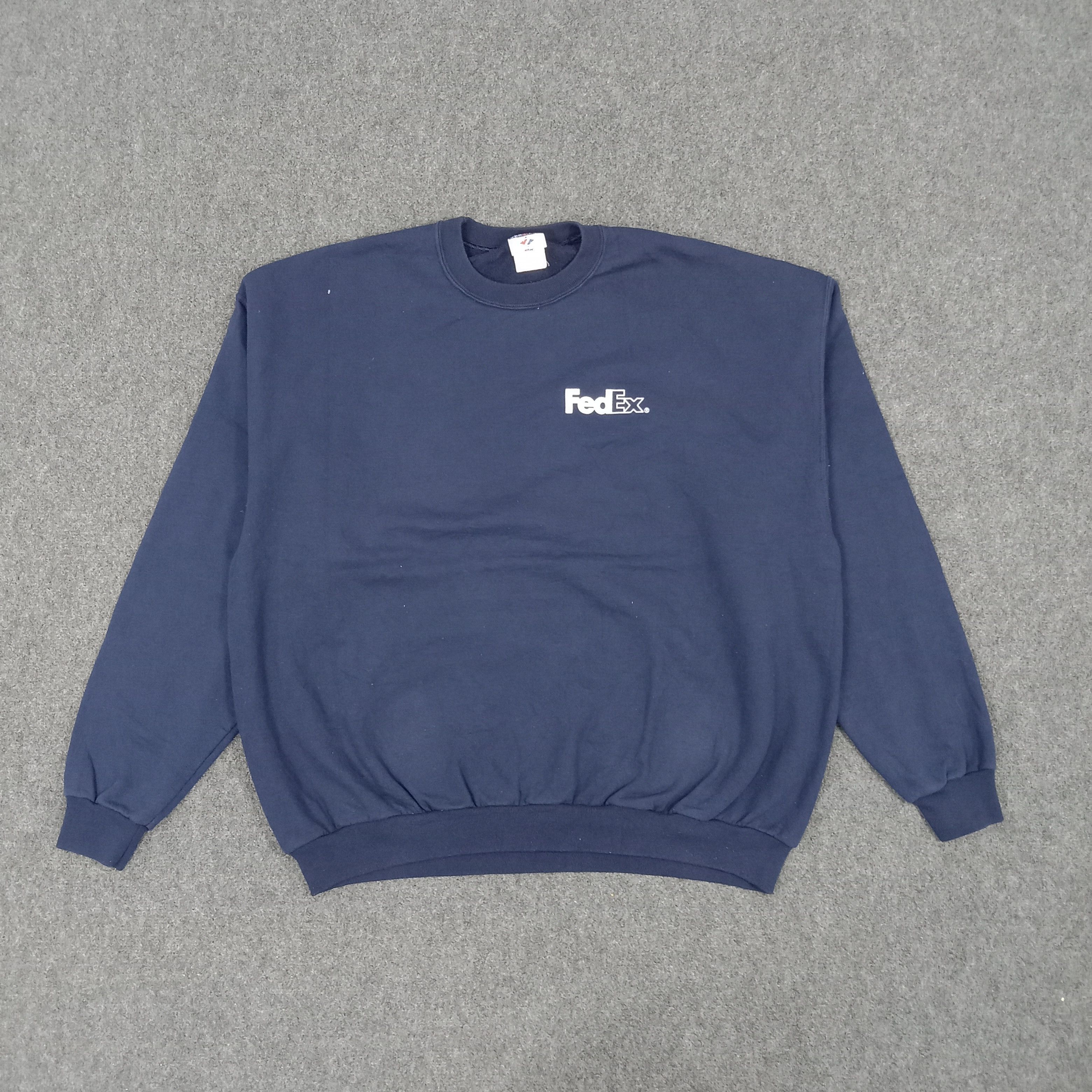 Vintage Fedex Express Shipping Courier Staff Sweatshirt Size US XXL / EU 58 / 5 - 1 Thumbnail