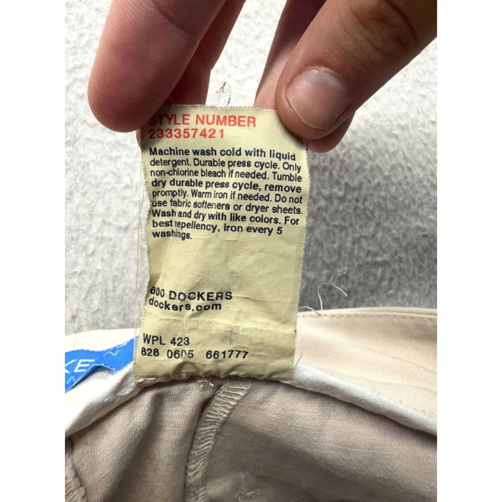 Dockers DOCKERS Pants Khakis WOMENS 12P Medium Beige Straight Flat Front Zip Cash? Size 34" / US 12 / IT 48 - 5 Thumbnail